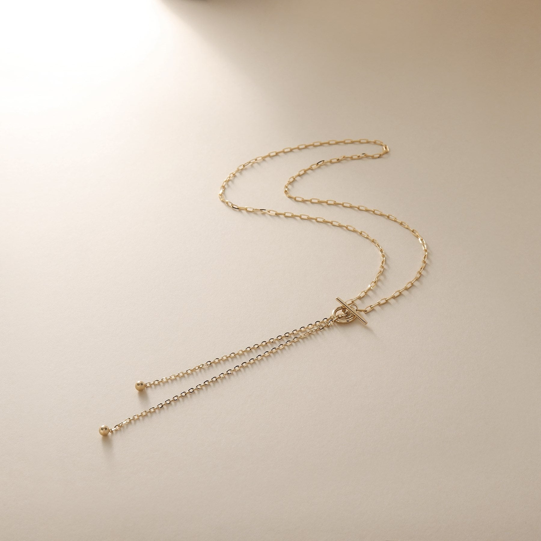 Cocoshnik COCOSHNIK K10 Azuki Mix Chain Mantel Necklace