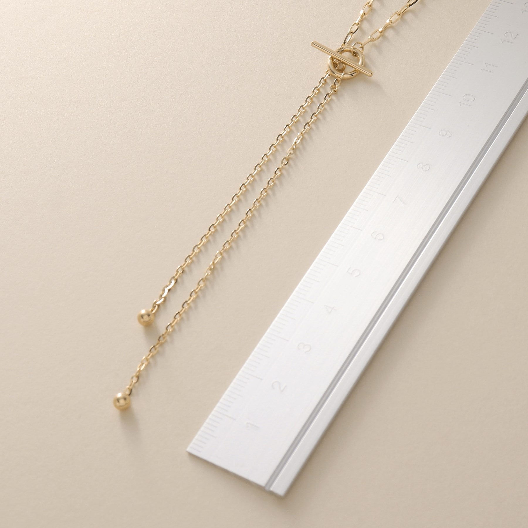 Cocoshnik COCOSHNIK K10 Azuki Mix Chain Mantel Necklace