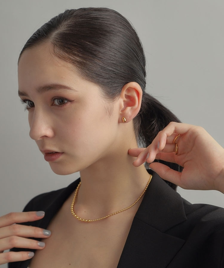 ココシュニック オンキッチュ COCOSHNIK ONKITSCH シルバー デザインチェーン ミックスボールネックレス GP （ゴールド(600)） ゴールド(600)