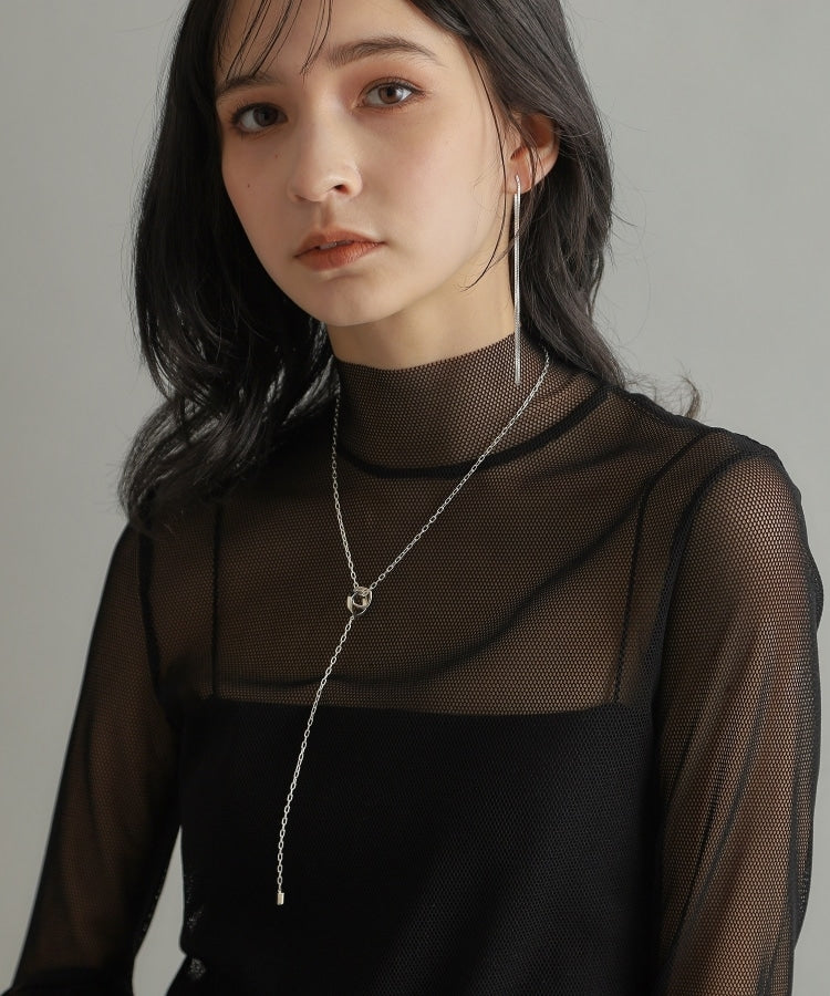 ココシュニック オンキッチュ COCOSHNIK ONKITSCH シルバー ツイストスクエア Yネックレス （シルバー(600)） シルバー(600)