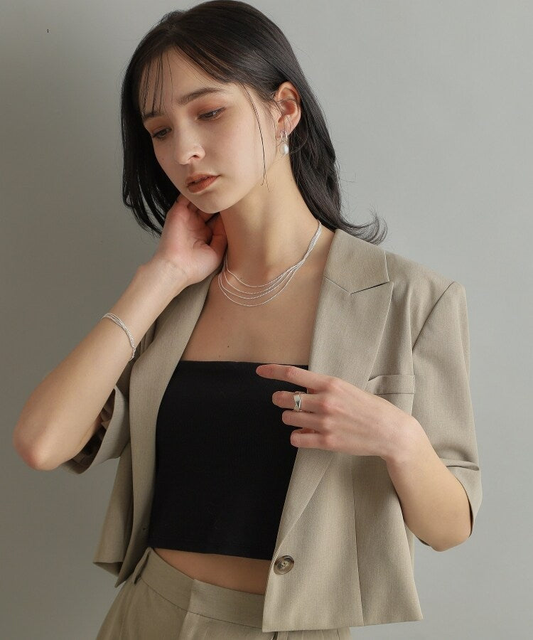 ココシュニック オンキッチュ COCOSHNIK ONKITSCH シルバー バロックパール チェーンリンク ショートピアス （シルバー(606)） シルバー(606)