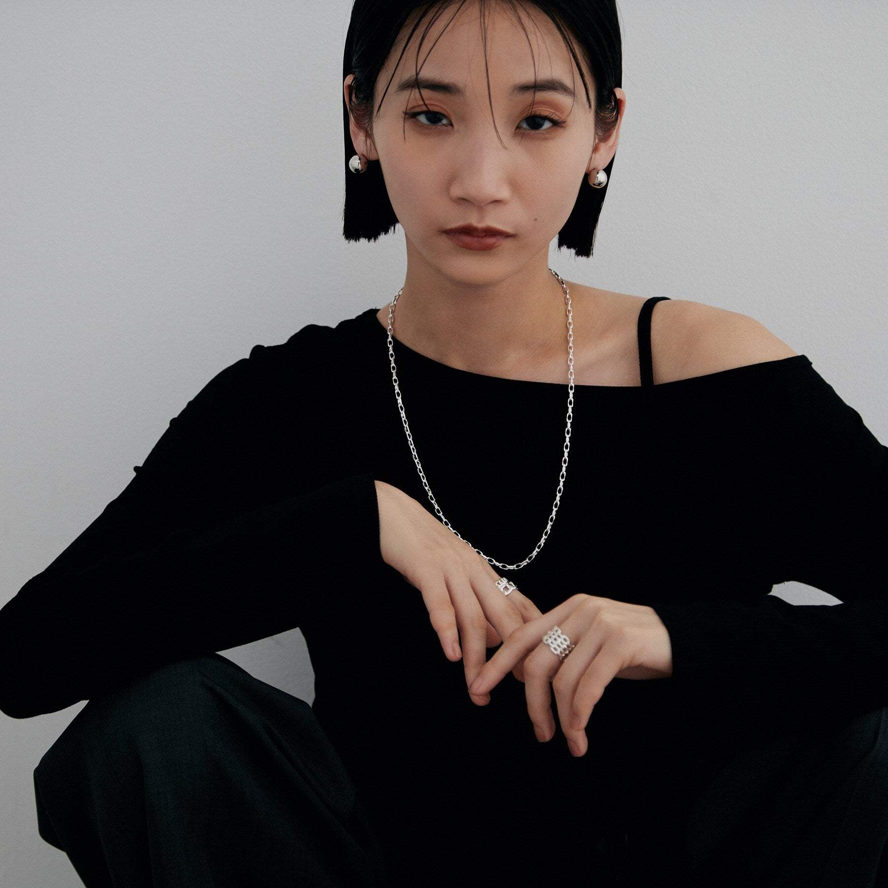 ココシュニック オンキッチュ COCOSHNIK ONKITSCH シルバー ホロウピアス ボールスタッドM （シルバー(600)） シルバー(600)