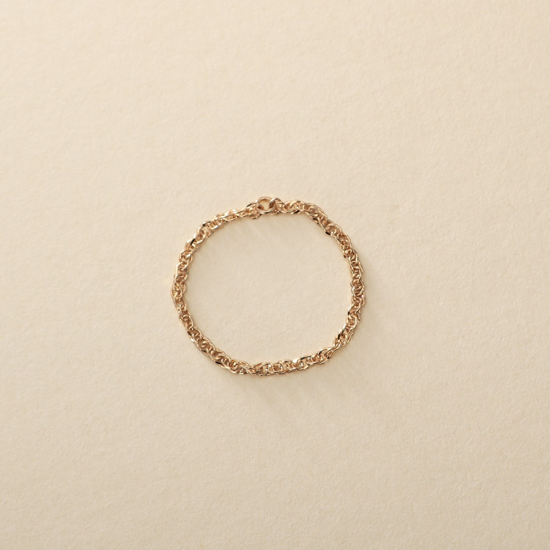 ココシュニック オンキッチュ COCOSHNIK ONKITSCH K10スキニーリング スクリューチェーン （イエローゴールド(100)） イエローゴールド(100)