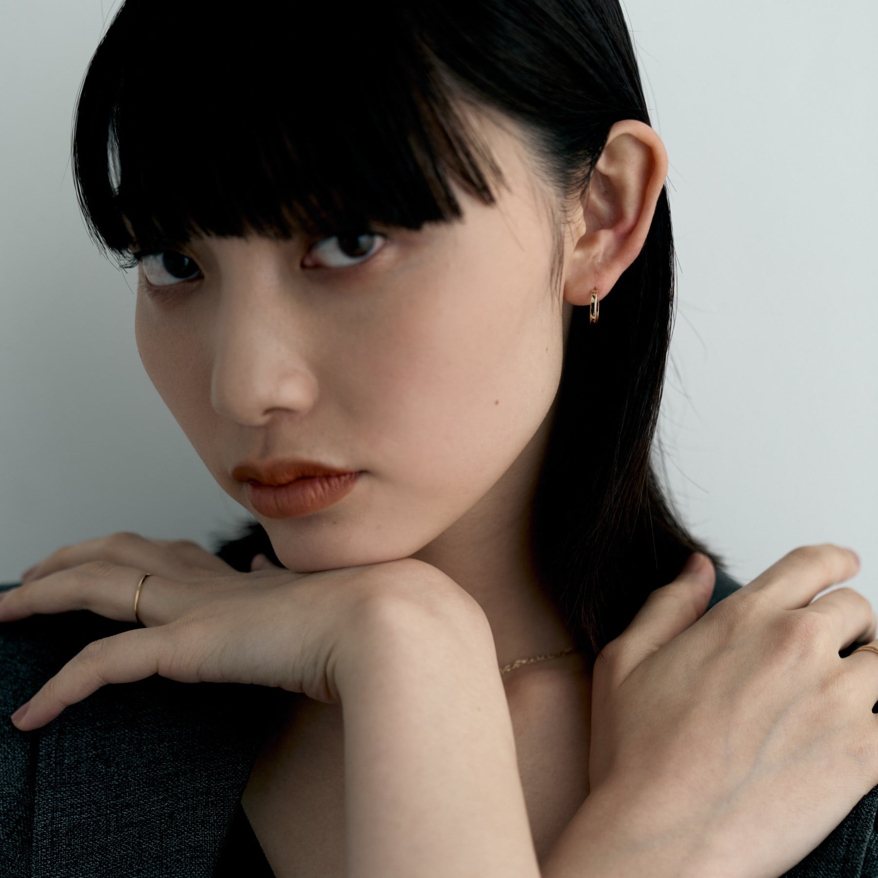ココシュニック オンキッチュ COCOSHNIK ONKITSCH K10プレーンフープピアス （イエローゴールド(100)） イエローゴールド(100)
