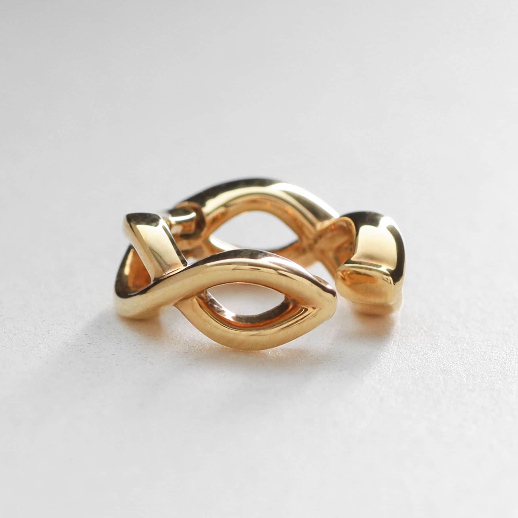 COCOSHNIK ONKITSCH COCOSHNIK ONKITSCH silver Twist Earrings GP