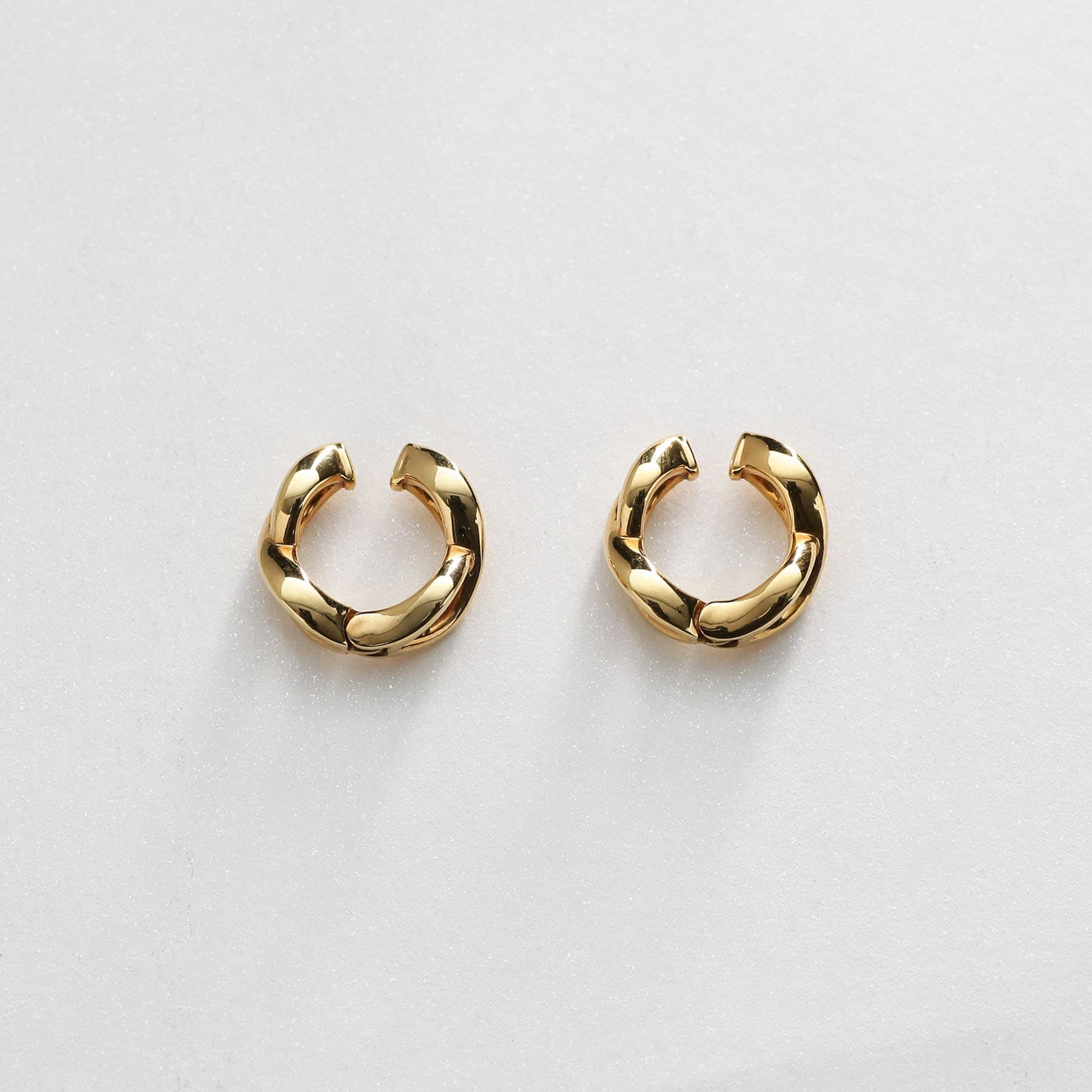 COCOSHNIK ONKITSCH COCOSHNIK ONKITSCH silver Twist Earrings GP