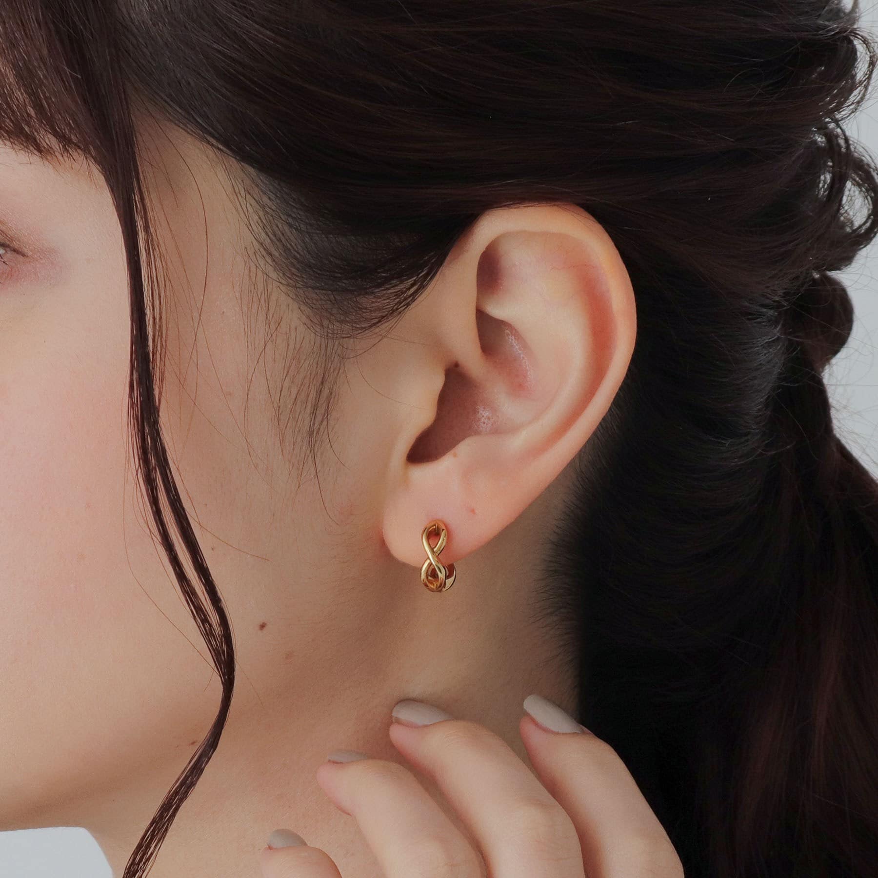 COCOSHNIK ONKITSCH COCOSHNIK ONKITSCH silver Twist Earrings GP