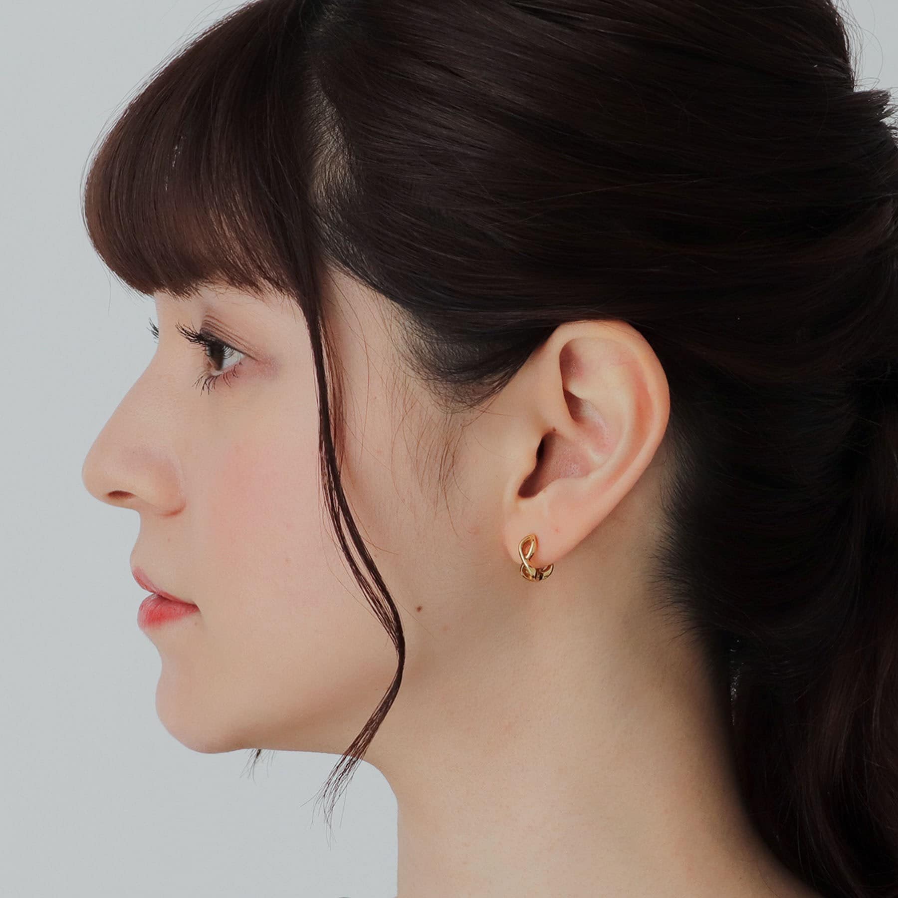COCOSHNIK ONKITSCH COCOSHNIK ONKITSCH silver Twist Earrings GP