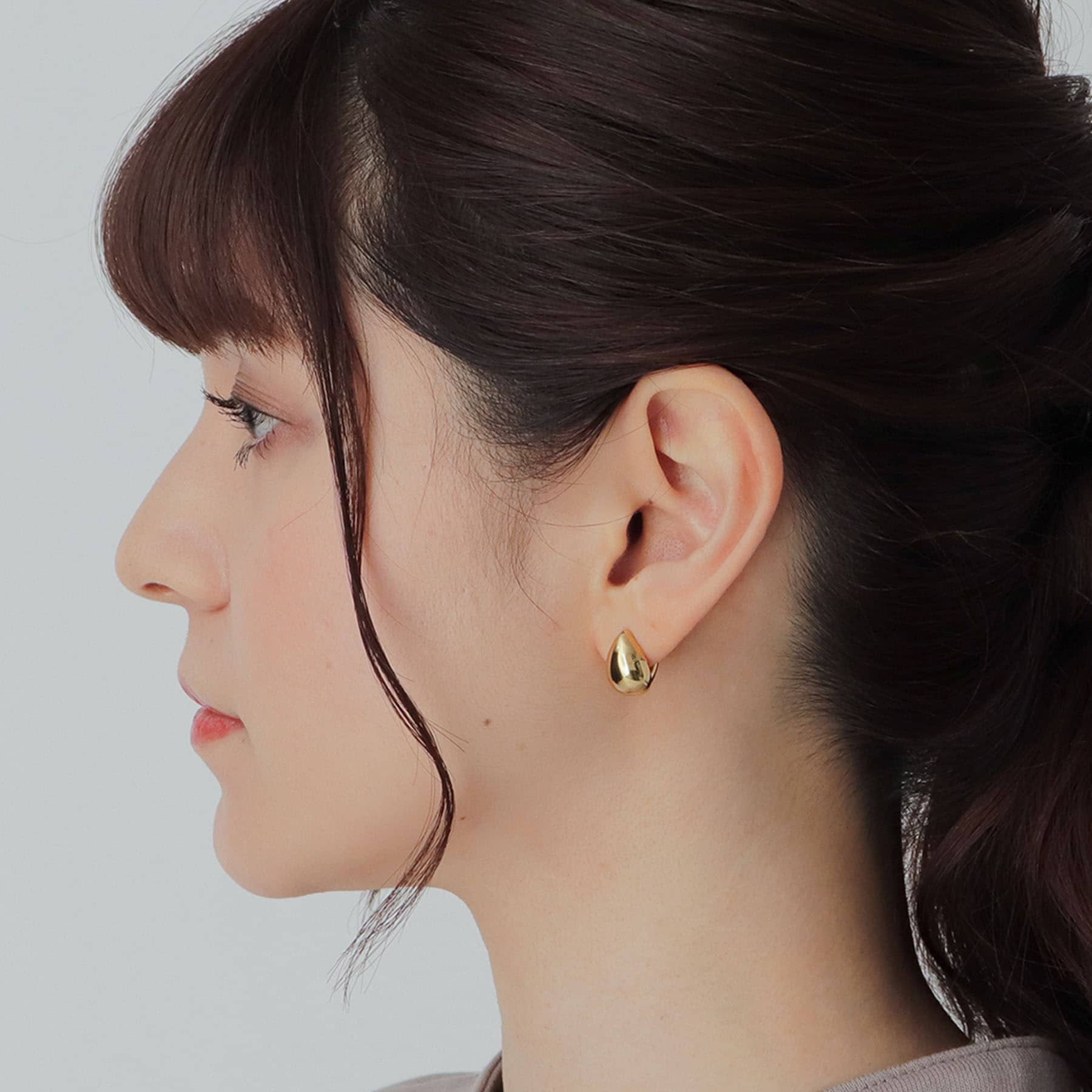 ココシュニック オンキッチュ COCOSHNIK ONKITSCH シルバー ペアシェイプ　イヤリング GP