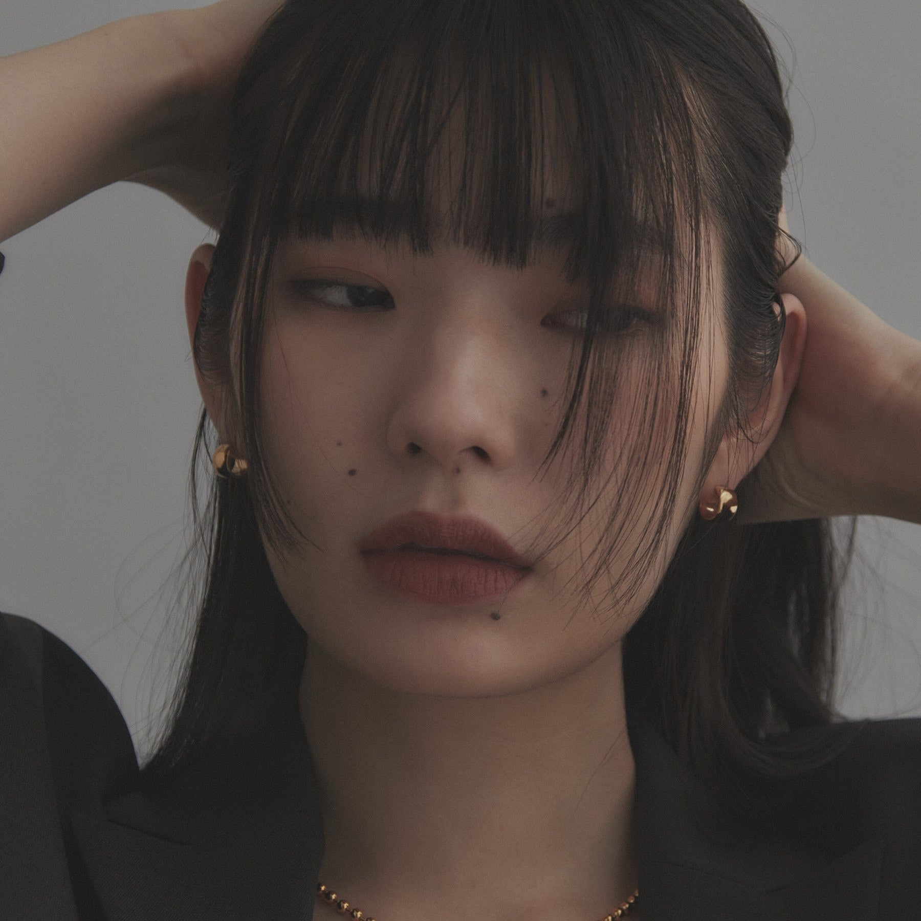 ココシュニック オンキッチュ COCOSHNIK ONKITSCH シルバー スモールフープ ワイドピアス GP