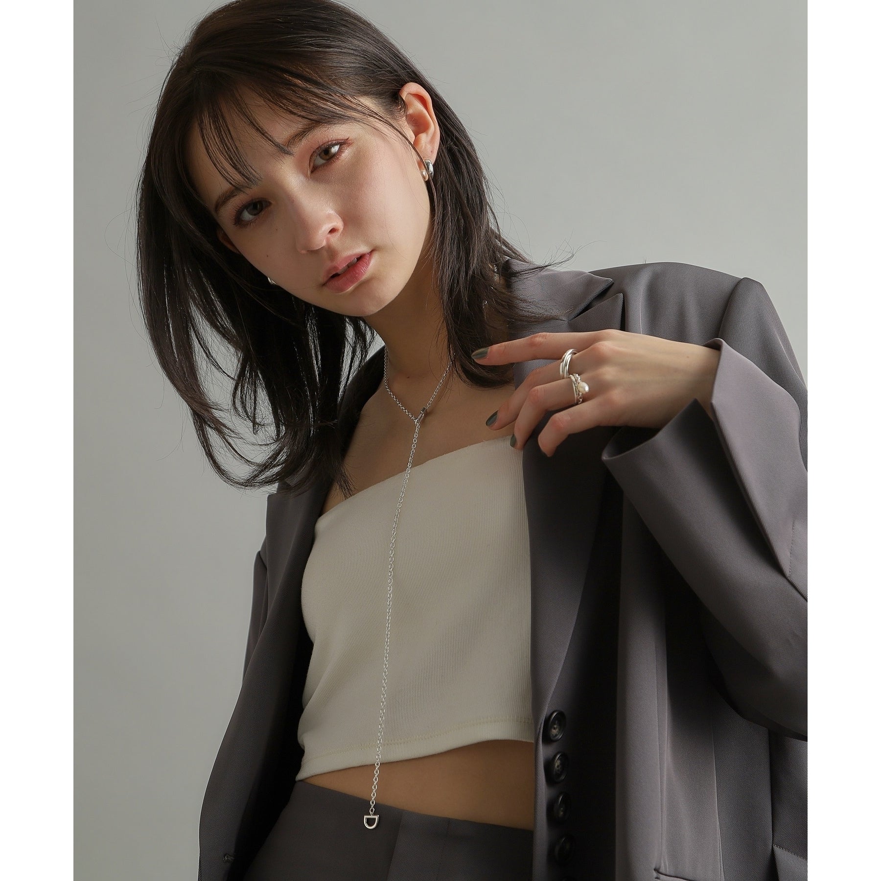 ココシュニック オンキッチュ COCOSHNIK ONKITSCH シルバー スモールフープ プランプピアス