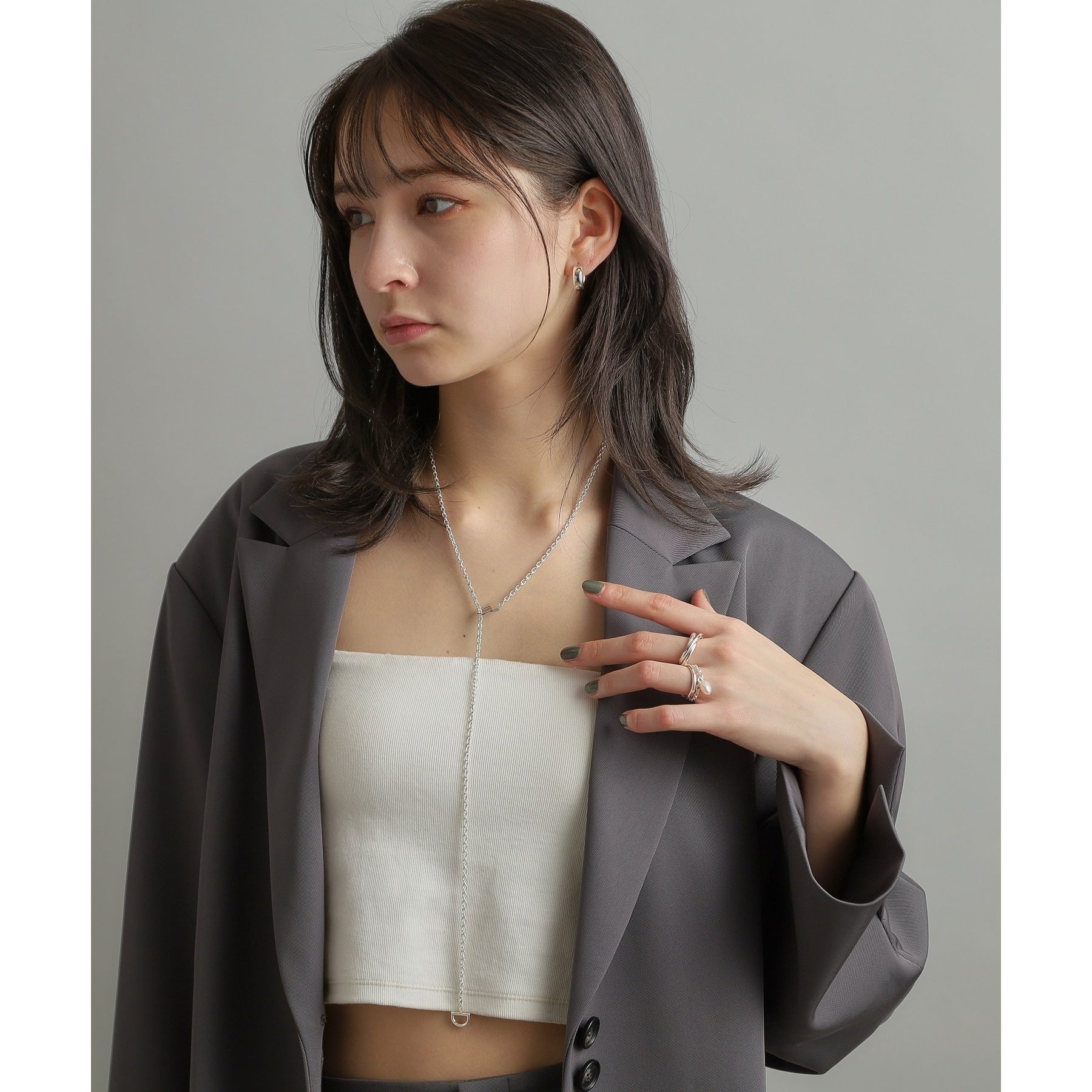 ココシュニック オンキッチュ COCOSHNIK ONKITSCH シルバー スモールフープ プランプピアス