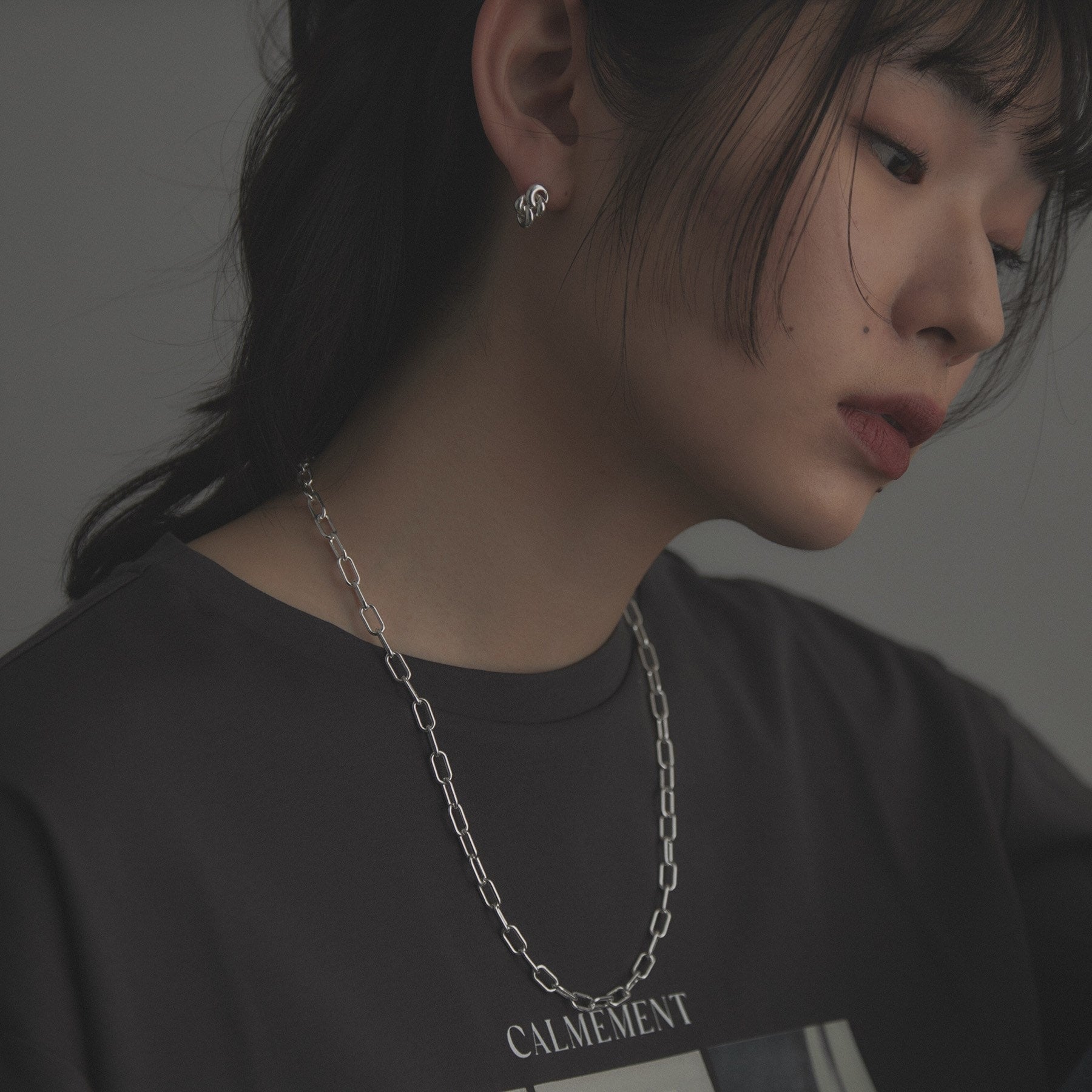 ココシュニック オンキッチュ COCOSHNIK ONKITSCH シルバー リンクチェーン 2WAYネックレス