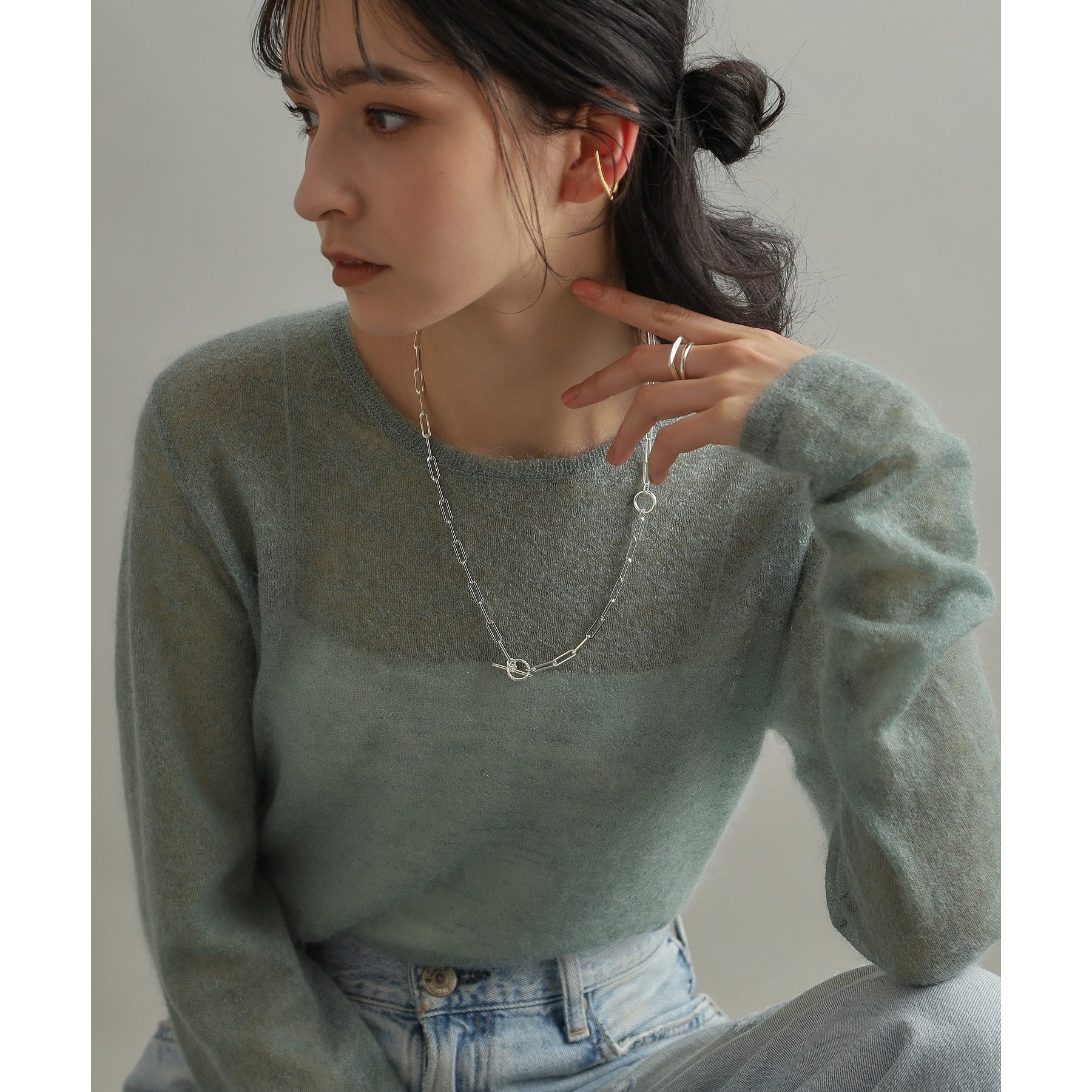 ココシュニック オンキッチュ COCOSHNIK ONKITSCH 【WEB限定】リンクチェーン　2WAYマンテルネックレス
