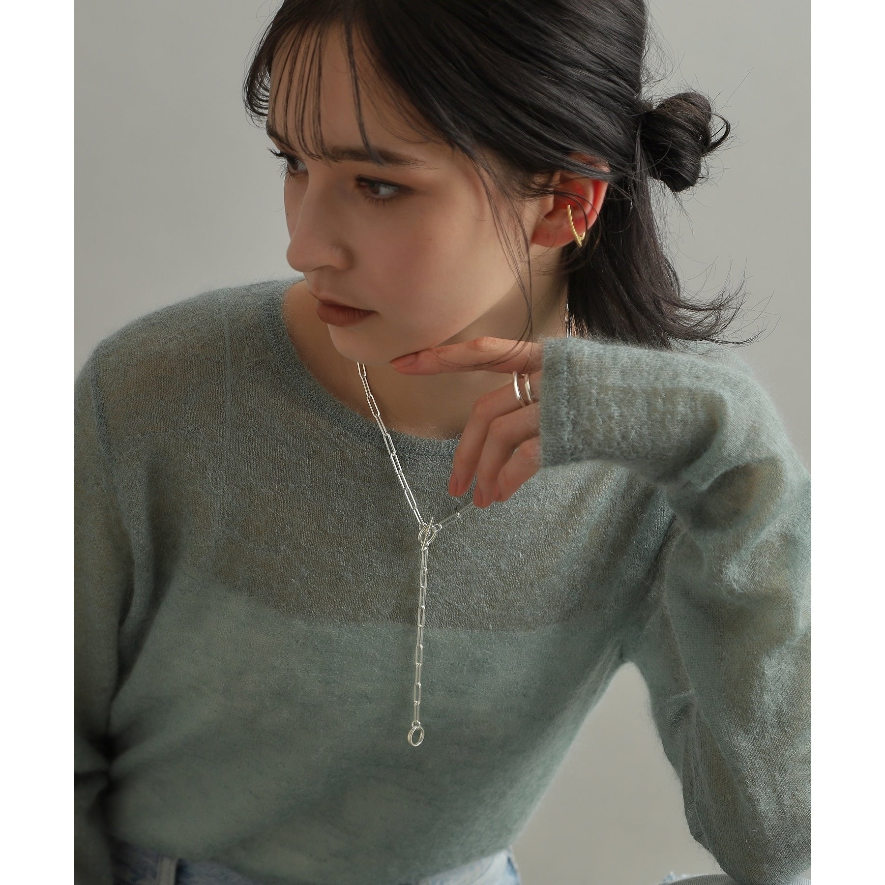ココシュニック オンキッチュ COCOSHNIK ONKITSCH 【WEB限定】リンクチェーン　2WAYマンテルネックレス
