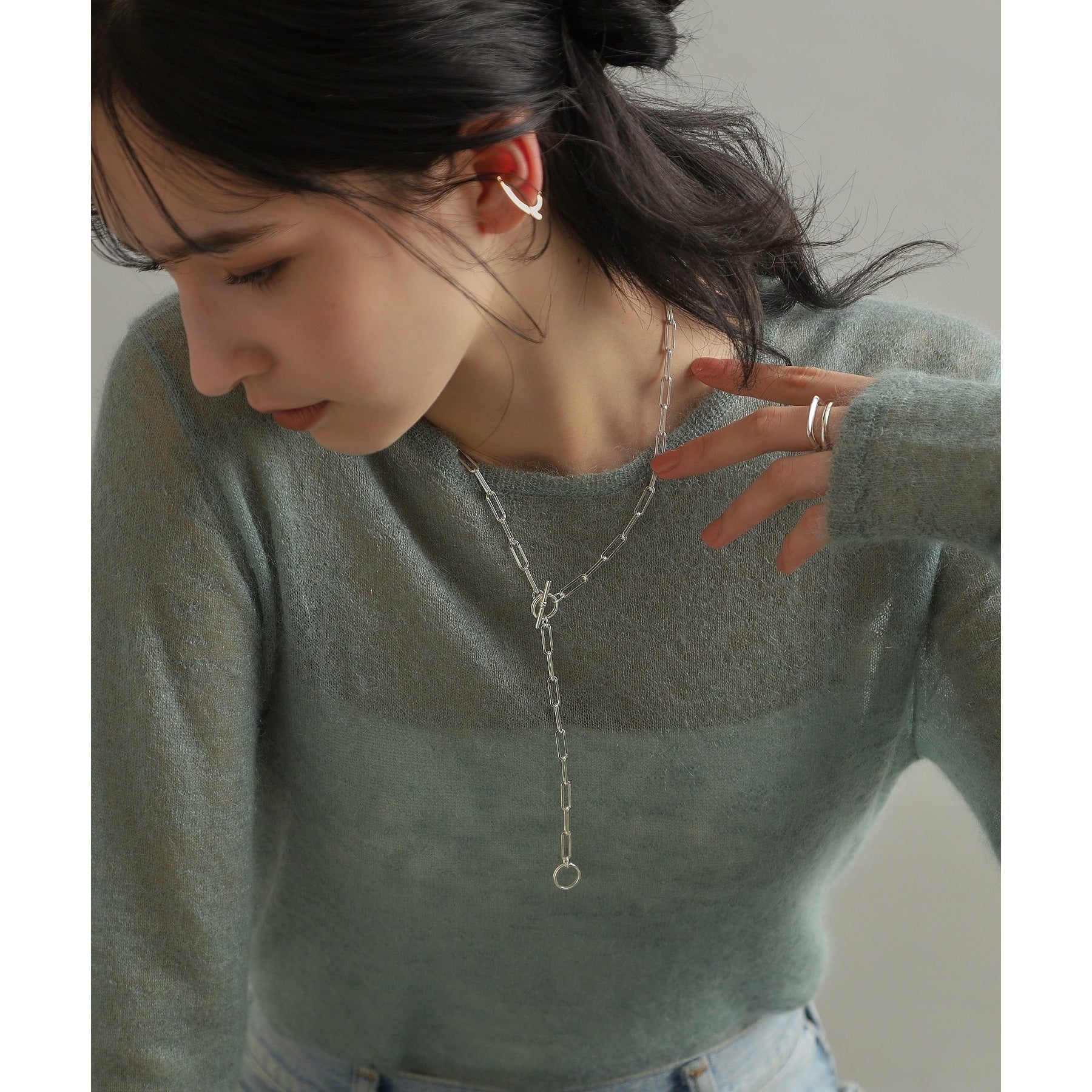 ココシュニック オンキッチュ COCOSHNIK ONKITSCH 【WEB限定】リンクチェーン　2WAYマンテルネックレス
