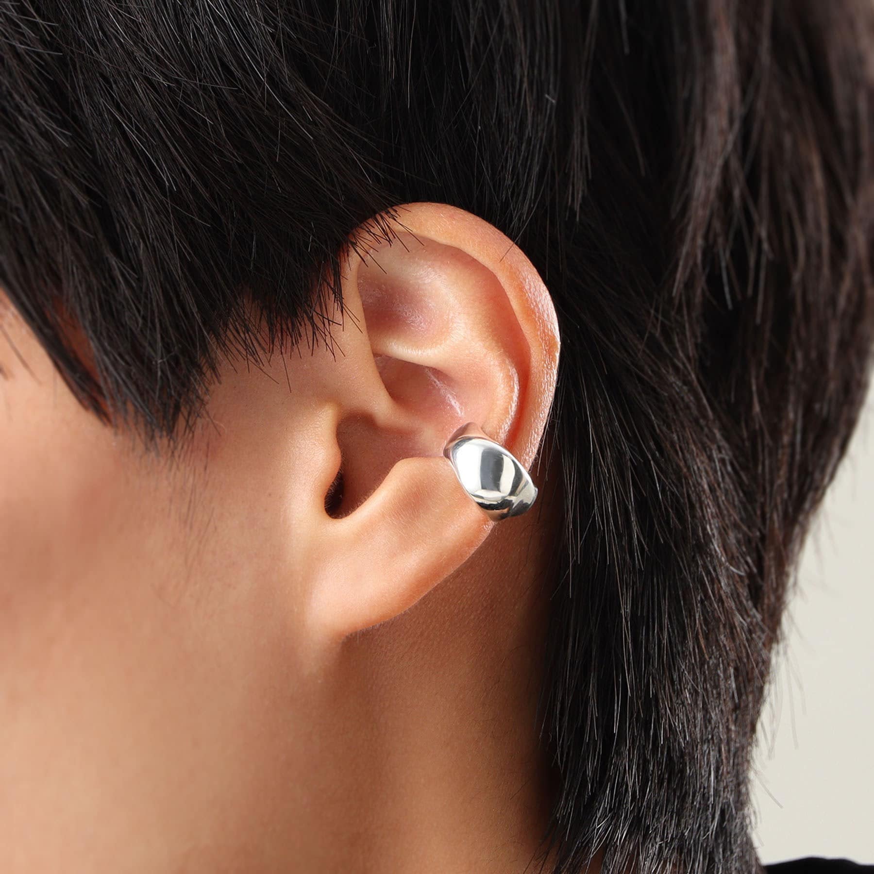 COCOSHNIK ONKITSCH COCOSHIK silver wide ear cuff S