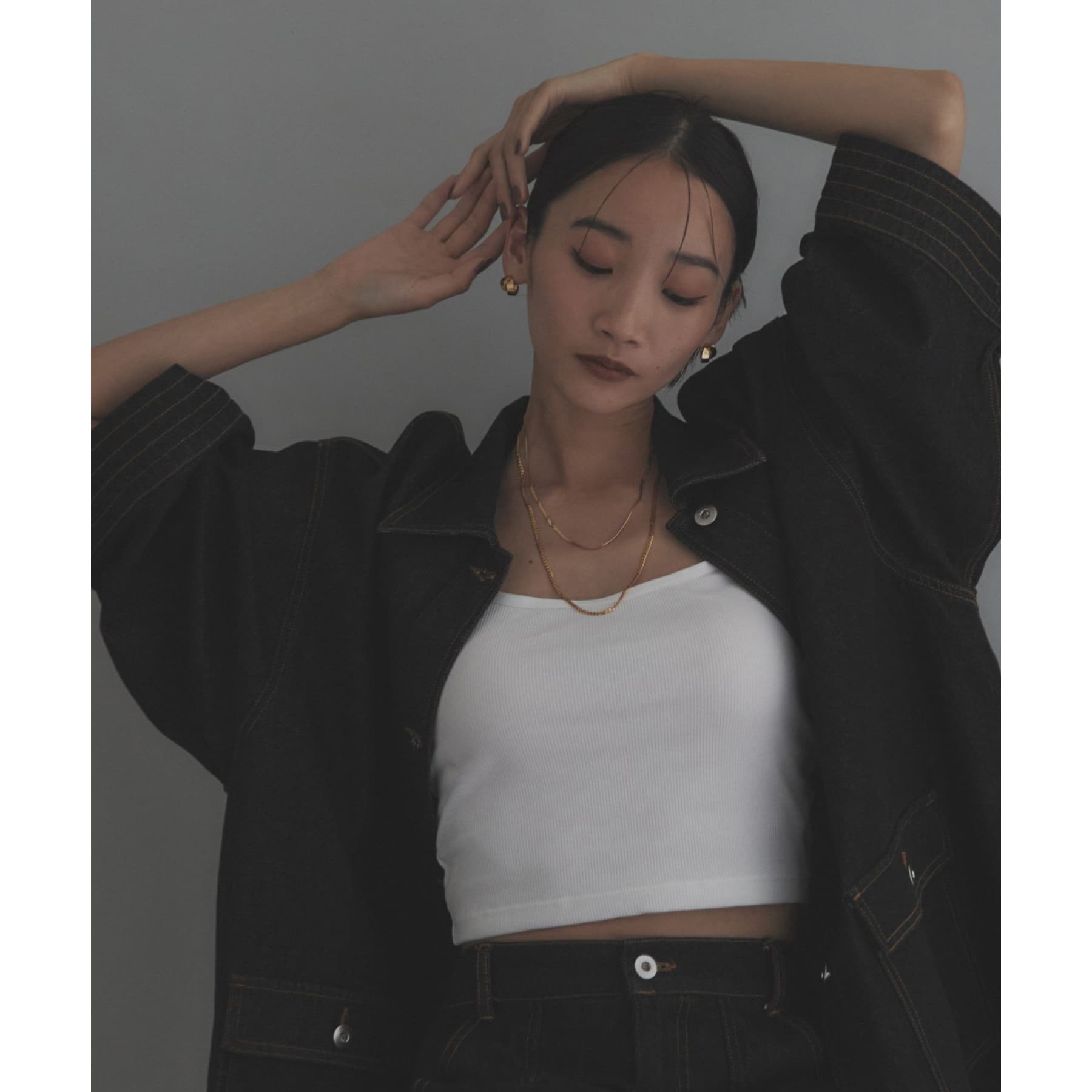 ココシュニック オンキッチュ COCOSHNIK ONKITSCH 【WEB限定】デザインチェーン　フラットスネークネックレス