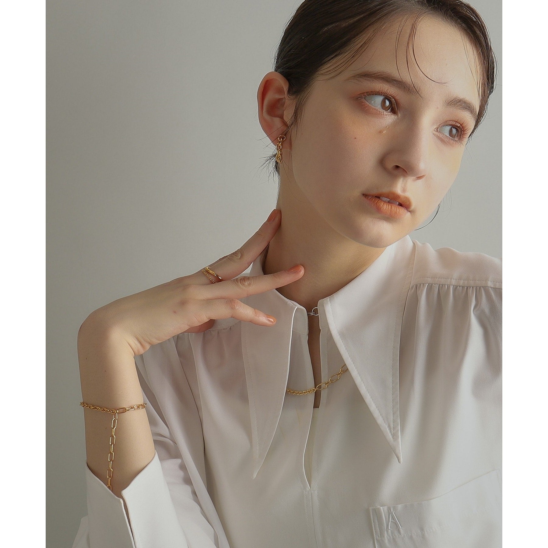 ココシュニック オンキッチュ COCOSHNIK ONKITSCH シルバー ミックスネックレス ケーブルチェーン２ＷＡＹネックレス GP ゴールド(600)