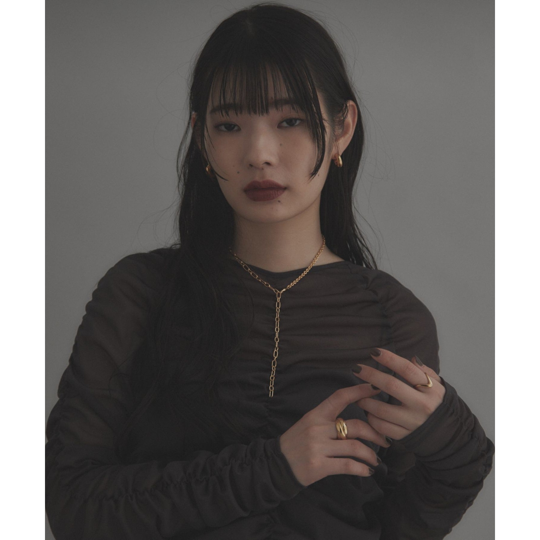 ココシュニック オンキッチュ COCOSHNIK ONKITSCH シルバー ミックスネックレス ケーブルチェーン２ＷＡＹネックレス GP ゴールド(600)