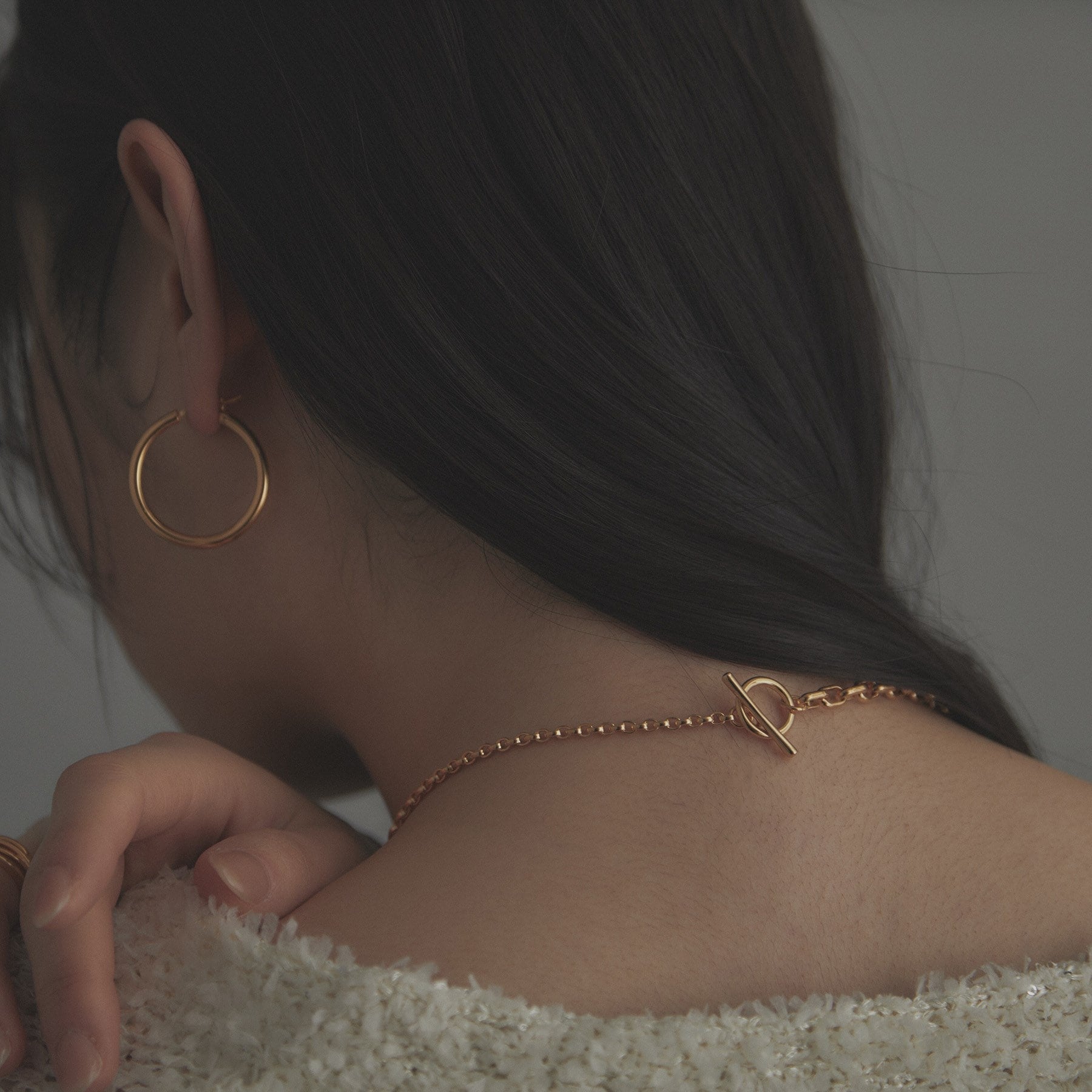 COCOSHNIK ONKITSCH COCOSHNIK ONKITSCH 銀色 混合項鍊 圓頂鏈條曼特項鍊 GP