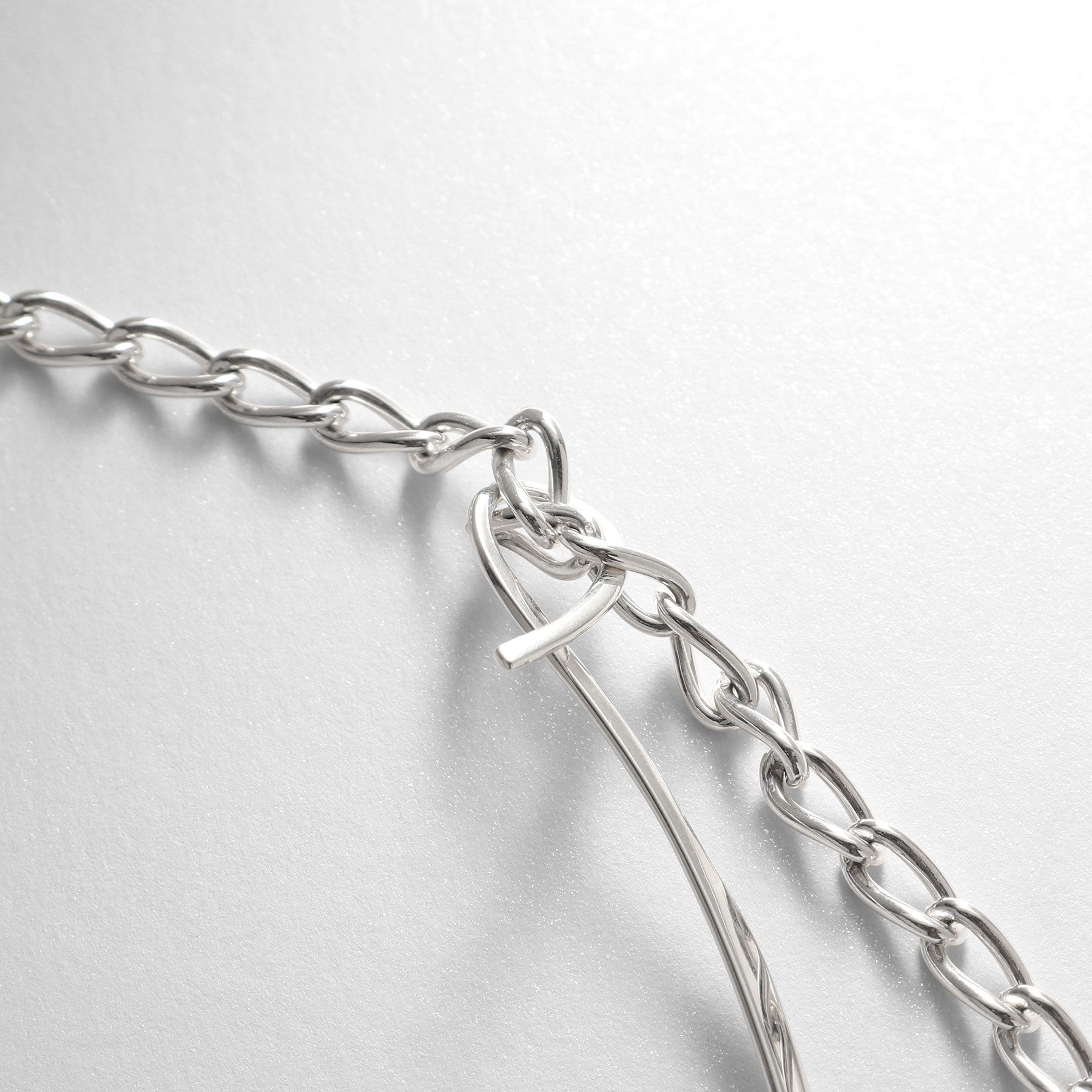 COCOSHNIK ONKITSCH COCOSHNIK ONKITSCH silver Multi-chain Necklace Metal・Pearl