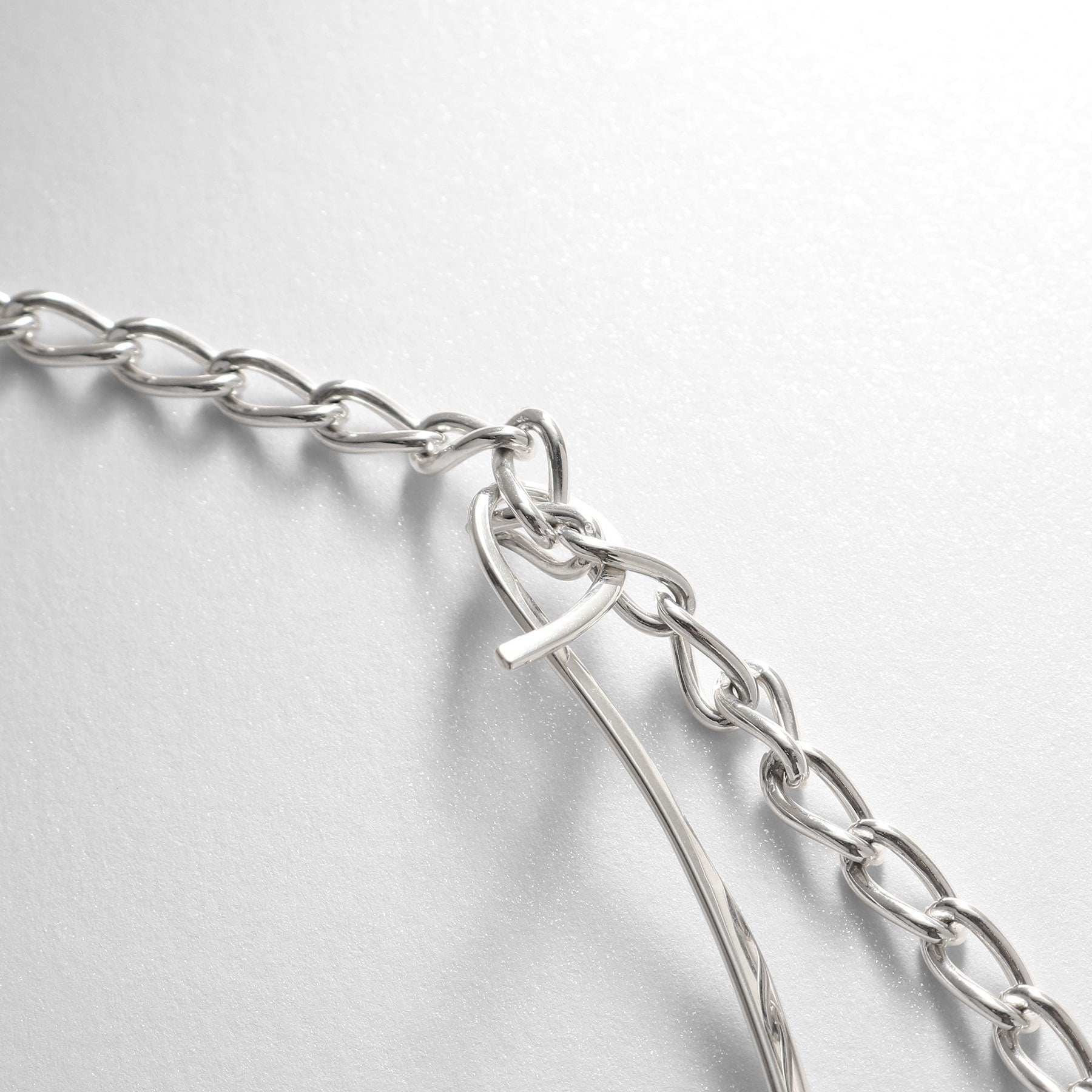 COCOSHNIK ONKITSCH COCOSHNIK ONKITSCH silver Multi-chain Necklace Metal・Pearl