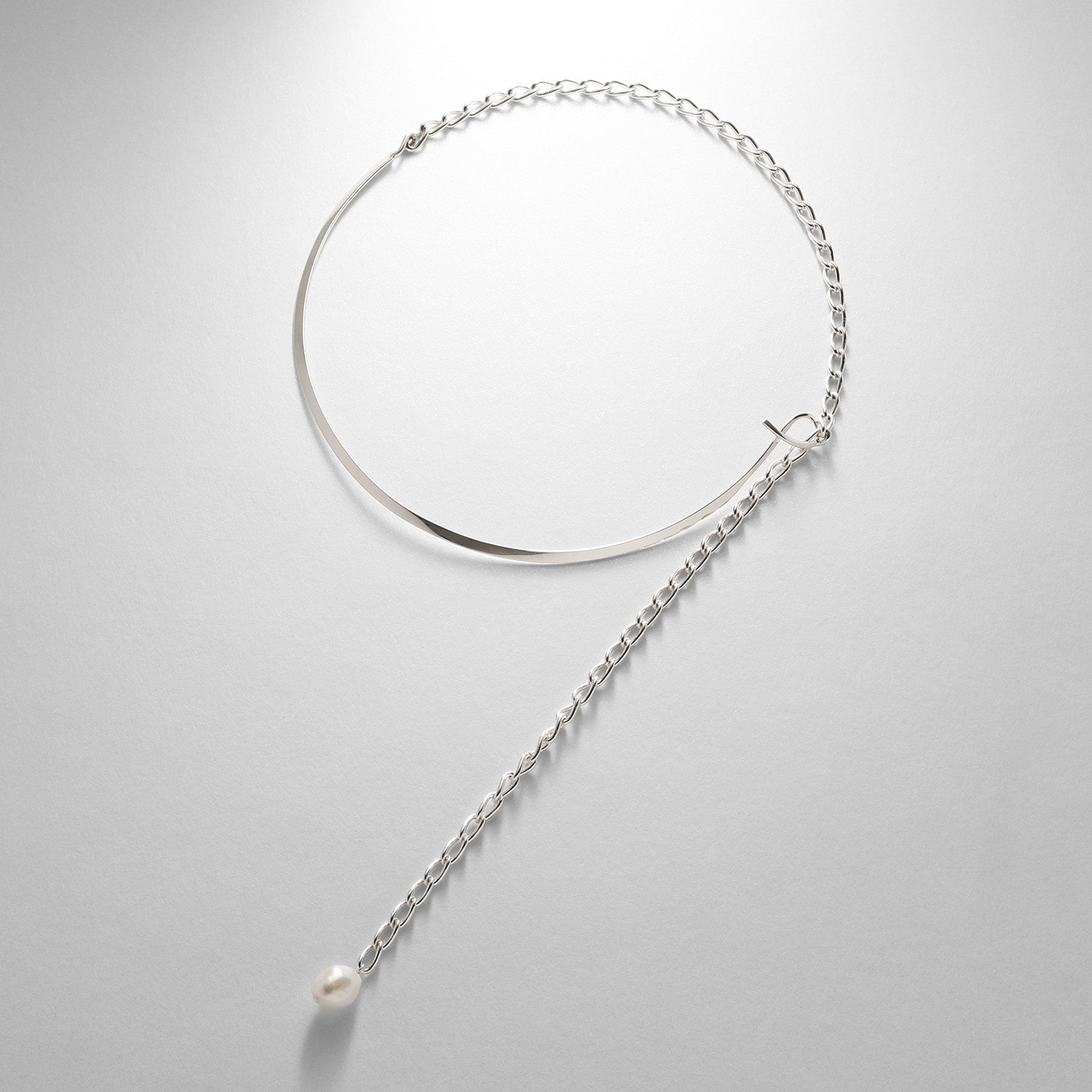 COCOSHNIK ONKITSCH COCOSHNIK ONKITSCH silver Multi-chain Necklace Metal・Pearl