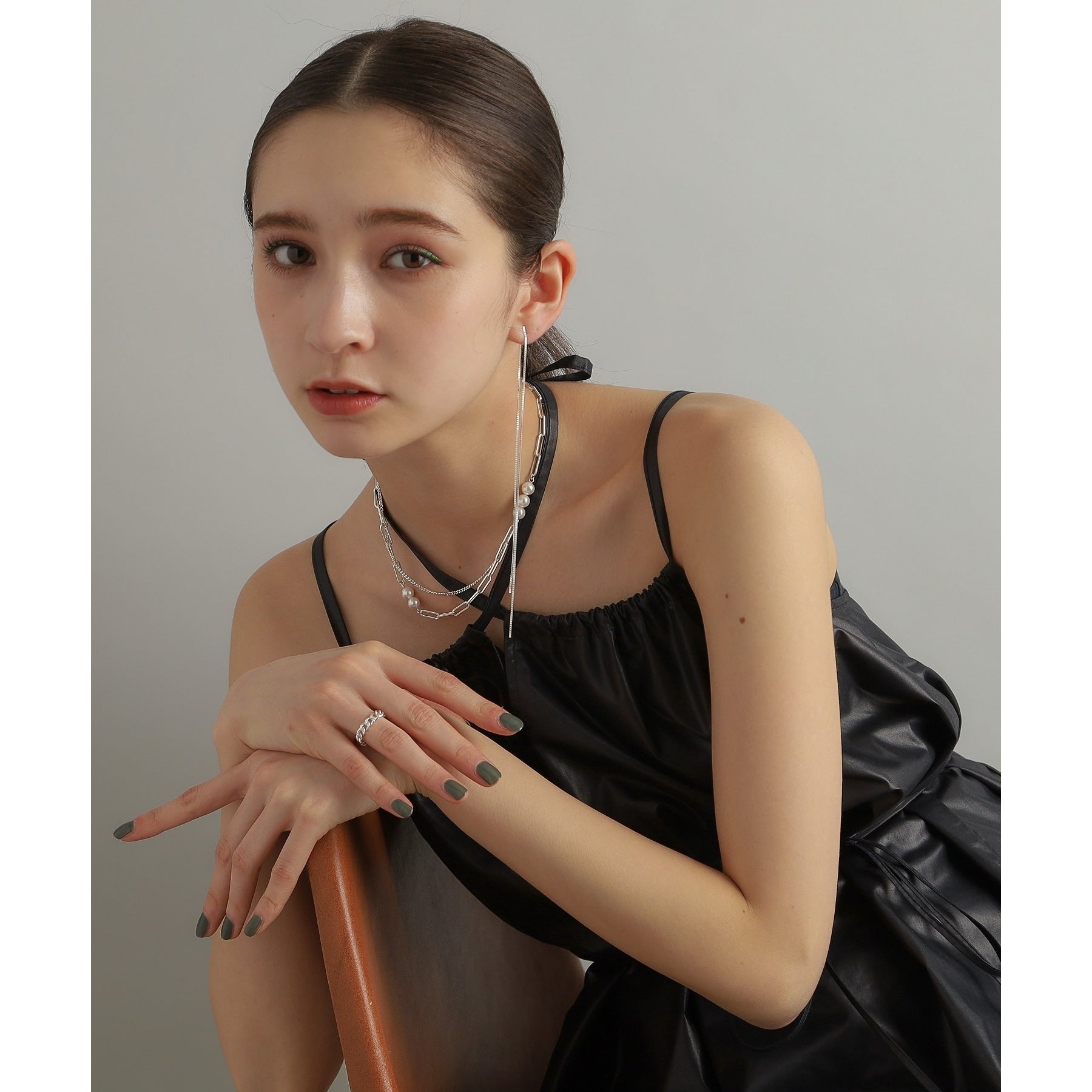 ココシュニック オンキッチュ COCOSHNIK ONKITSCH シルバー チェーンリング スパークルカットS シルバー(600)