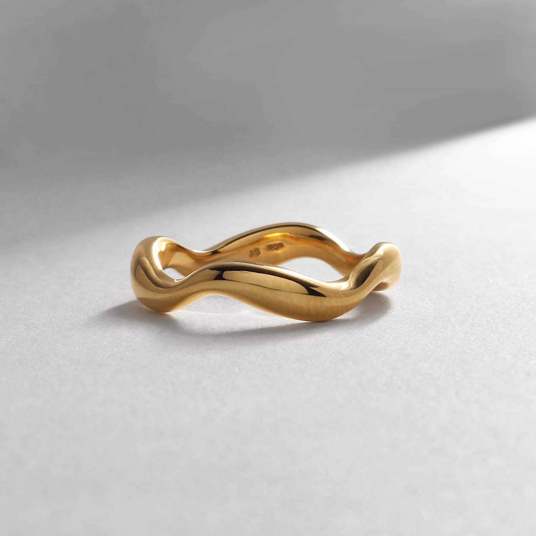 COCOSHNIK ONKITSCH COCOSHNIK ONKITSCH 銀色 細緻戒指 波浪 GP