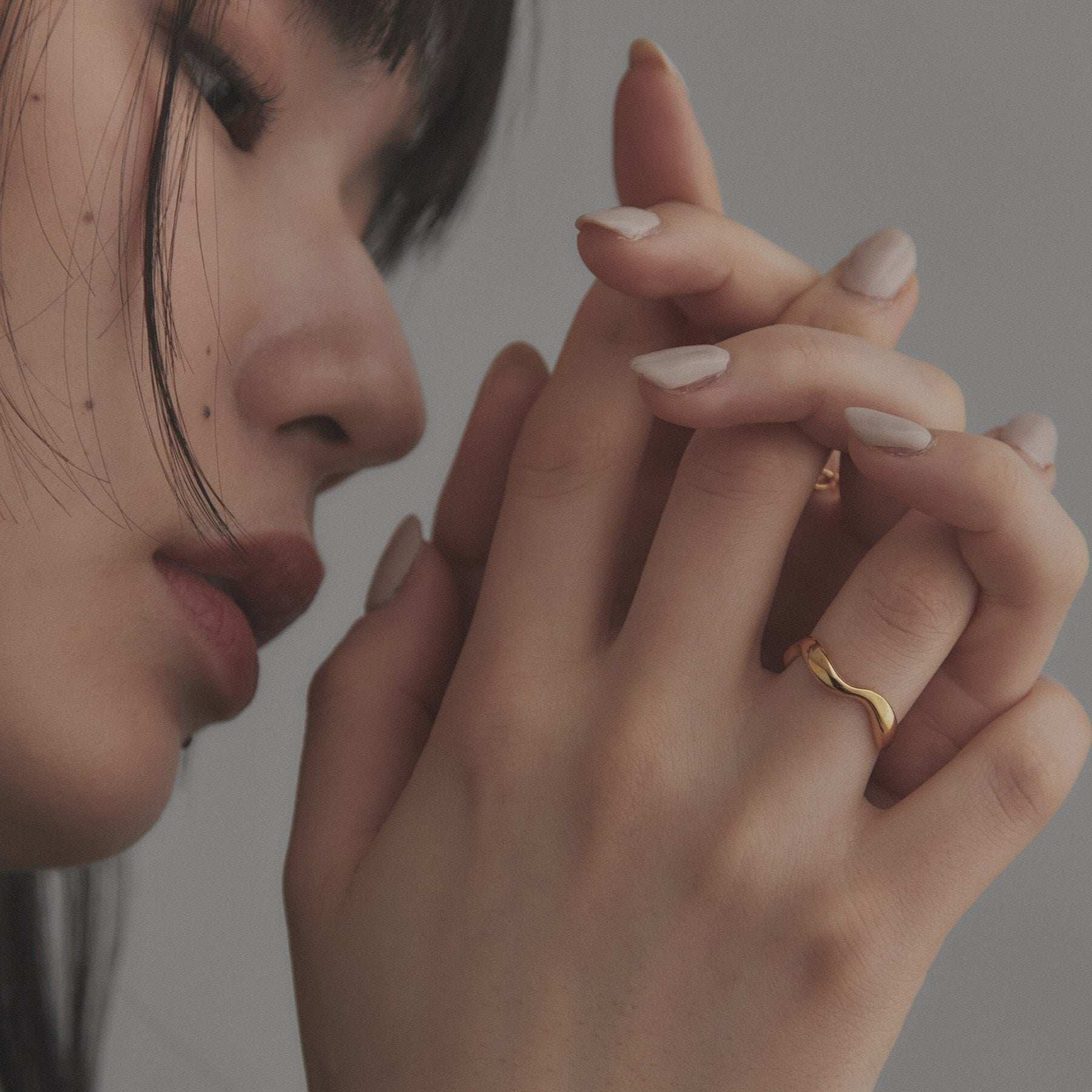 ココシュニック オンキッチュ COCOSHNIK ONKITSCH シルバー ニュアンスリング ウェーブ GP