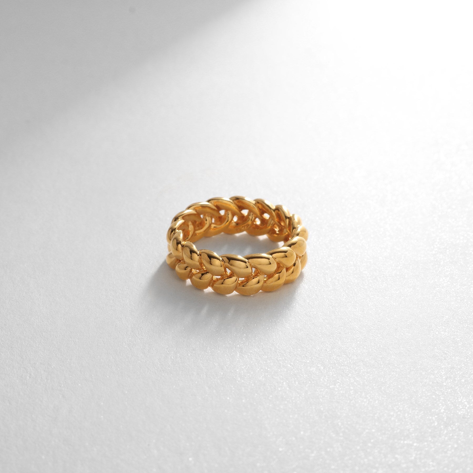 COCOSHNIK ONKITSCH COCOSHNIK ONKITSCH silver Knitting Motif Eternity Ring S GP
