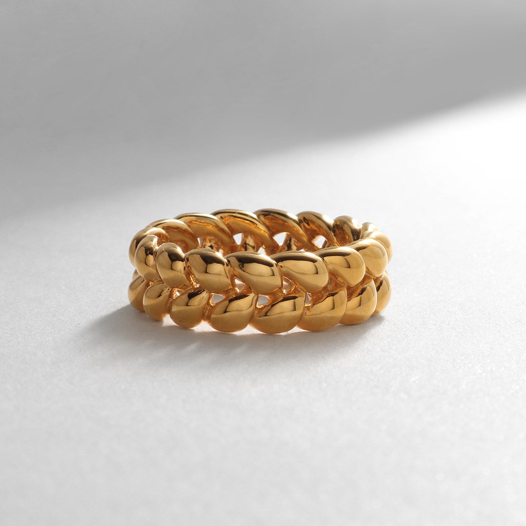 COCOSHNIK ONKITSCH COCOSHNIK ONKITSCH silver Knitting Motif Eternity Ring S GP