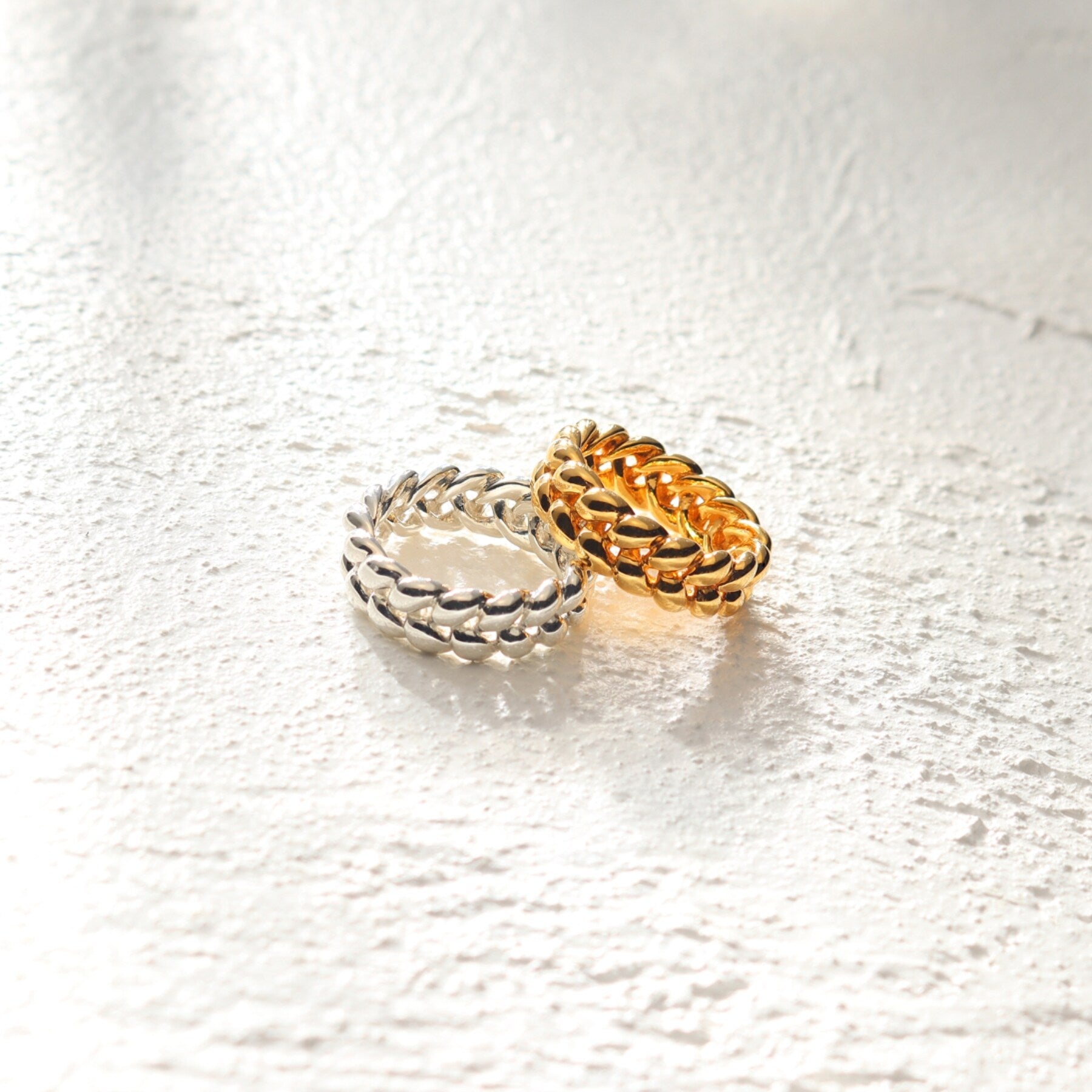 COCOSHNIK ONKITSCH COCOSHNIK ONKITSCH silver Knitting Motif Eternity Ring S GP