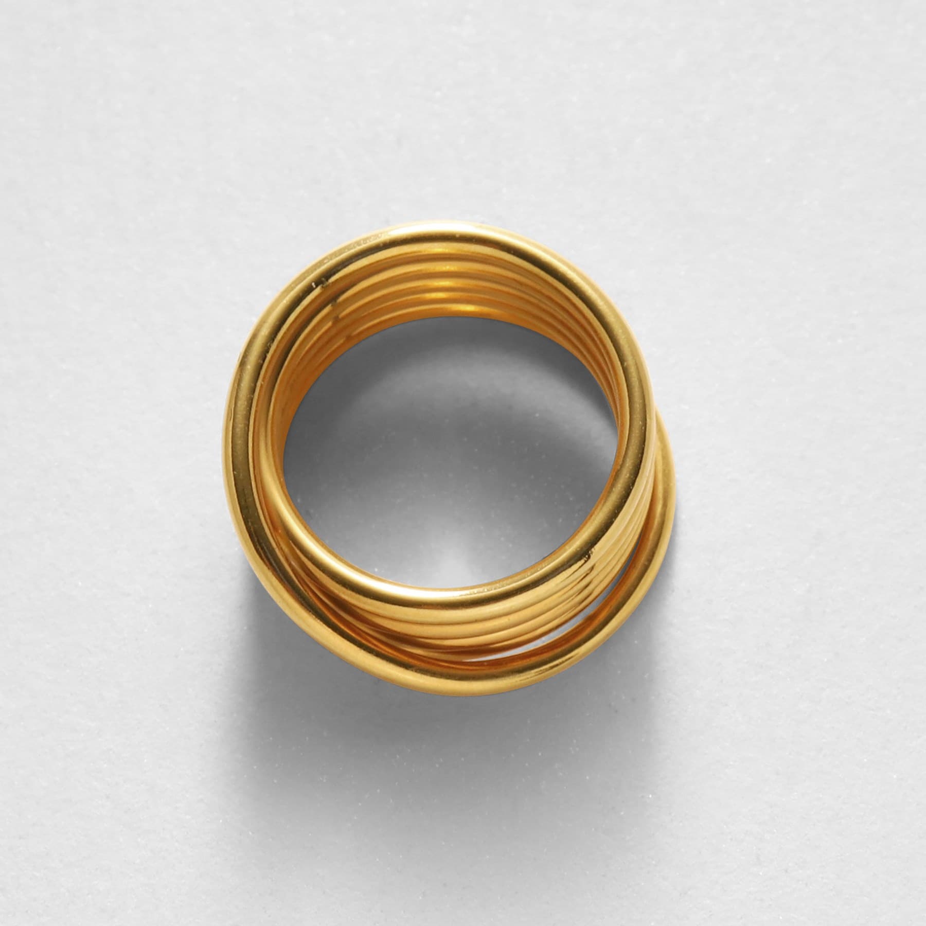 COCOSHNIK ONKITSCH silver coil ring GP