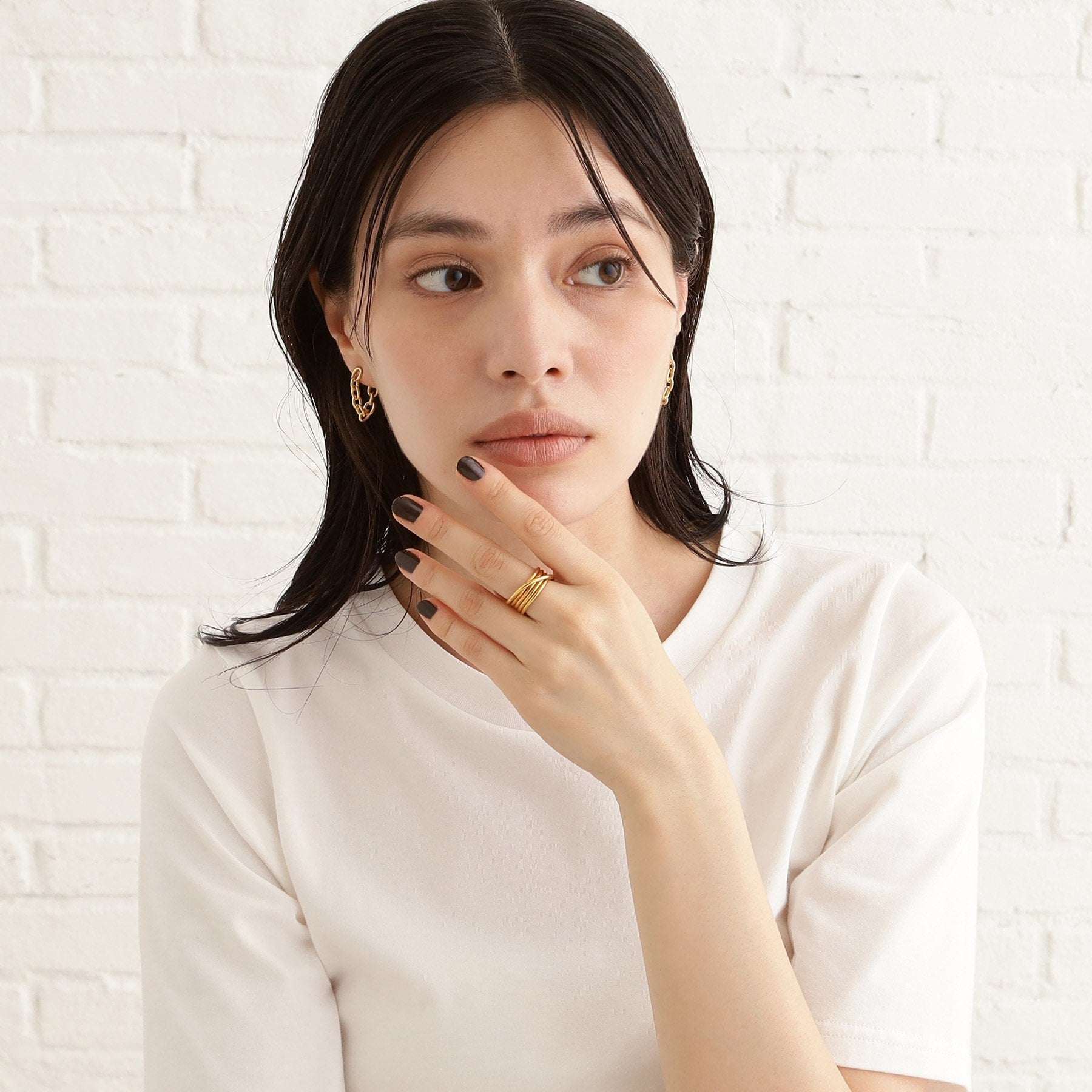 COCOSHNIK ONKITSCH silver coil ring GP