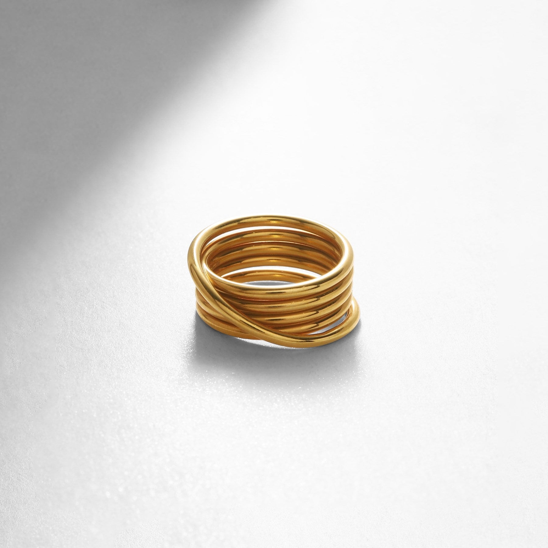 COCOSHNIK ONKITSCH silver coil ring GP