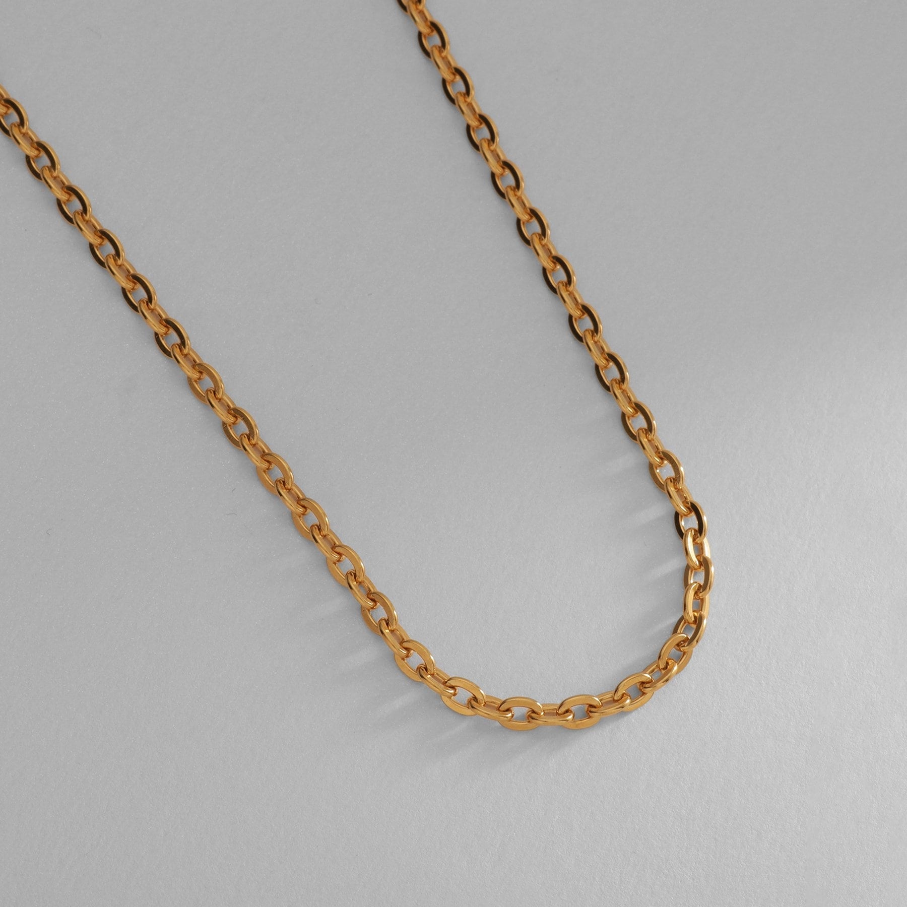 ココシュニック オンキッチュ COCOSHNIK ONKITSCH シルバー デザインチェーン フラットオーバルボールリンクネックレス GP （ゴールド(600)） ゴールド(600)