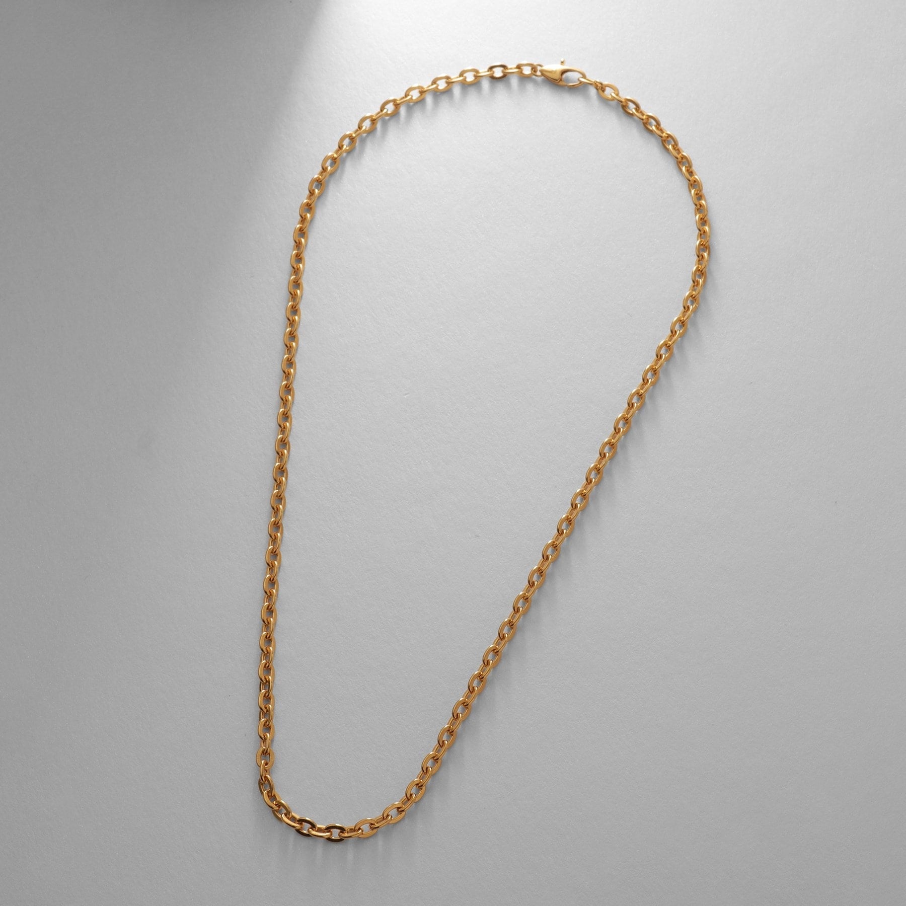 ココシュニック オンキッチュ COCOSHNIK ONKITSCH シルバー デザインチェーン フラットオーバルボールリンクネックレス GP （ゴールド(600)） ゴールド(600)