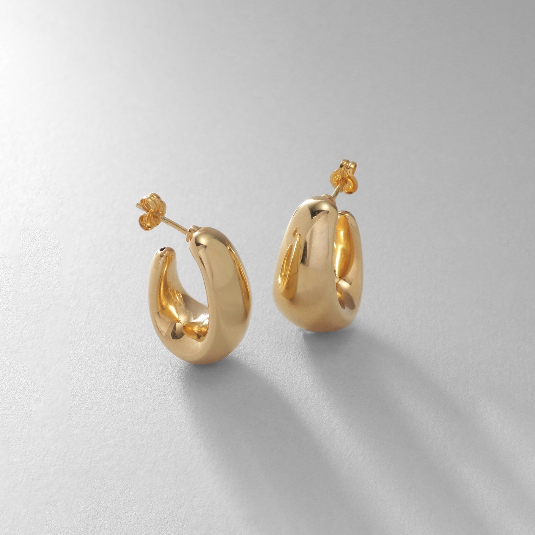 COCOSHNIK ONKITSCH COCOSHNIK ONKITSCH silver Hollow Hoop Drop Earrings GP