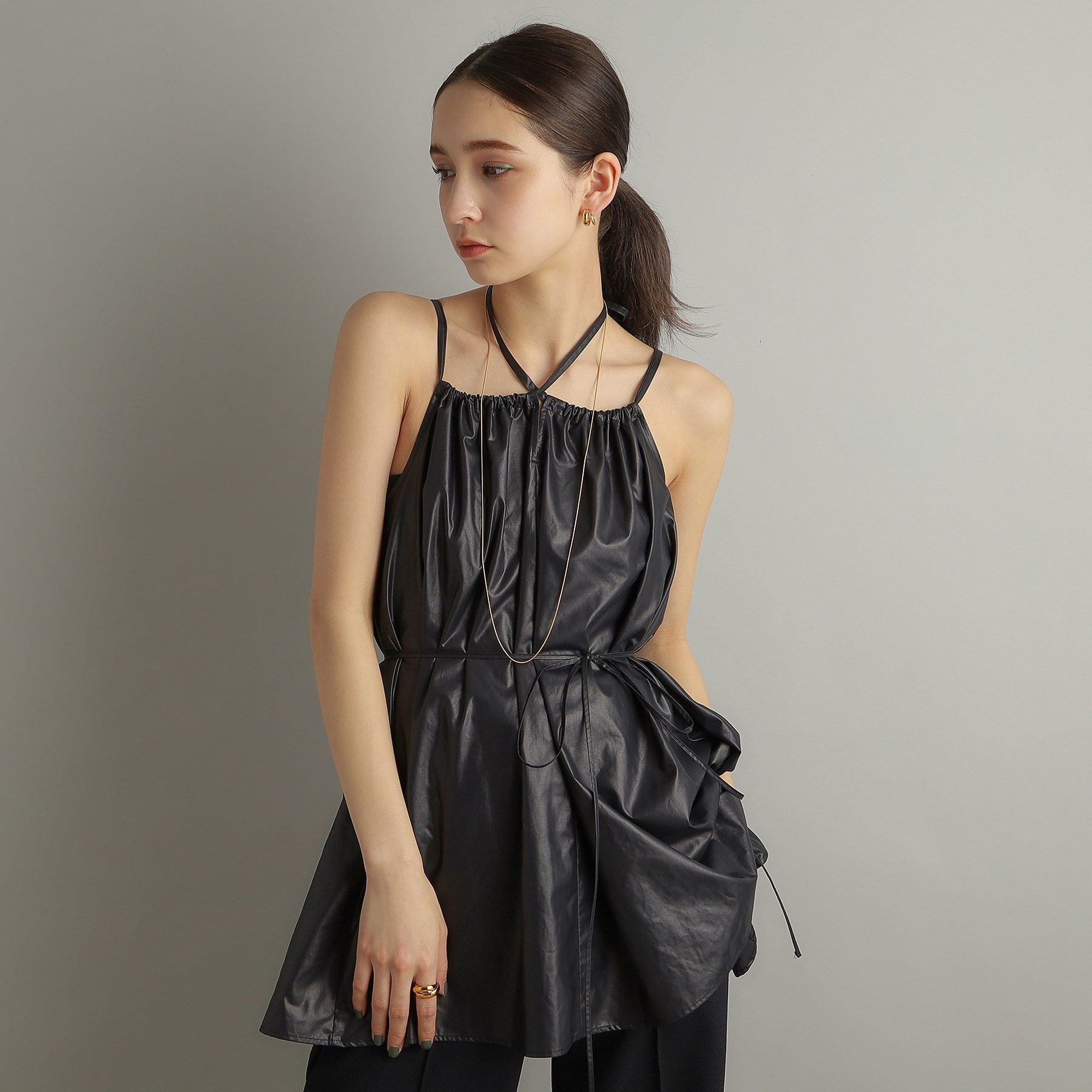 ココシュニック オンキッチュ COCOSHNIK ONKITSCH シルバー スモールフープ ダブルプランプピアス GP （クリスタル/透明(600)） クリスタル/透明(600)