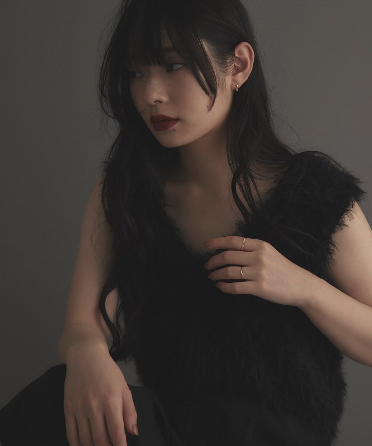 ココシュニック オンキッチュ COCOSHNIK ONKITSCH K10ツイストプレートピアス （クリスタル/透明(100)） クリスタル/透明(100)