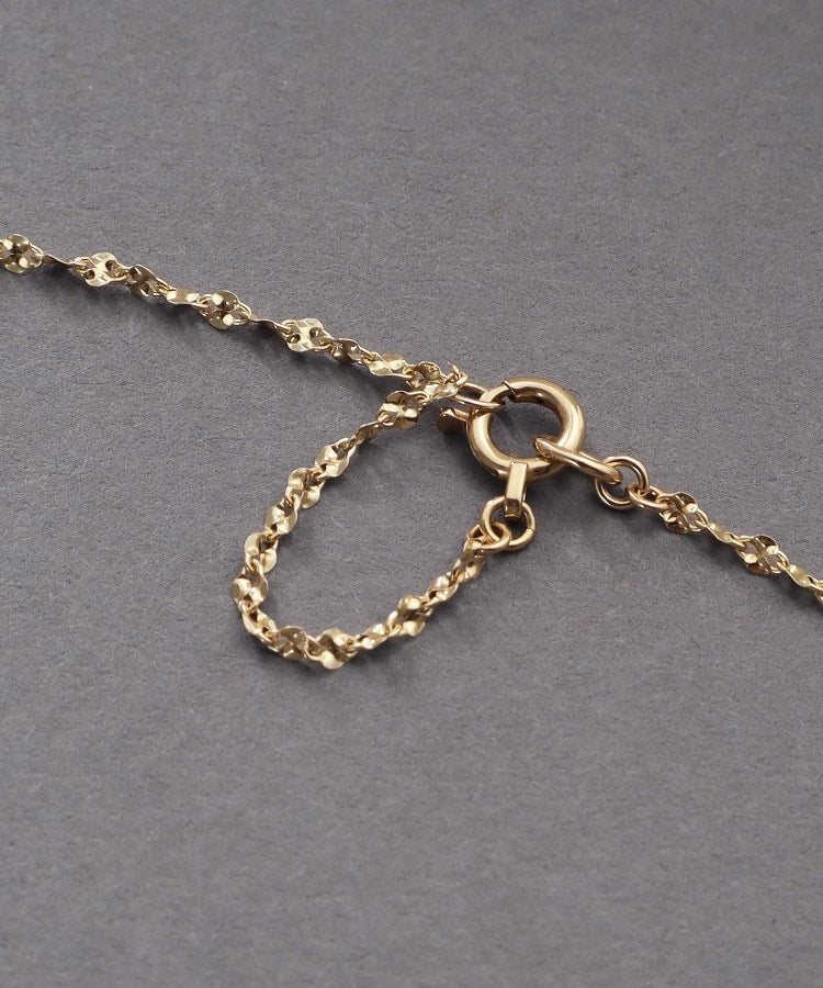 ココシュニック オンキッチュ COCOSHNIK ONKITSCH K10スキニーネックレス モーグルチェーン （イエローゴールド(100)） イエローゴールド(100)