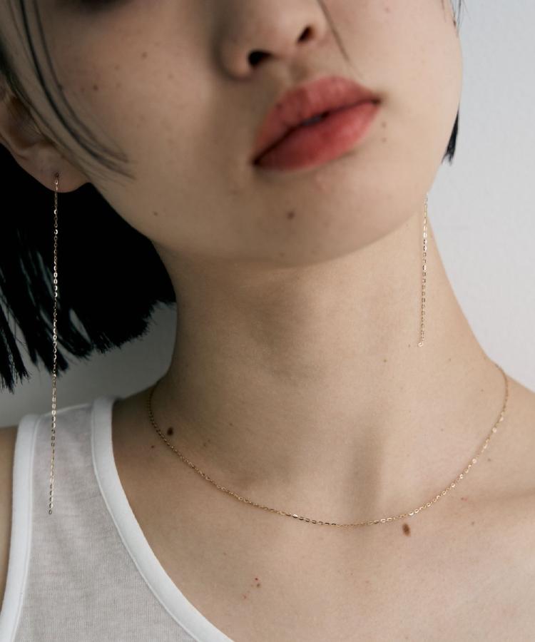 ココシュニック オンキッチュ COCOSHNIK ONKITSCH K10スキニーネックレス フラッシュケーブル （イエローゴールド(100)） イエローゴールド(100)