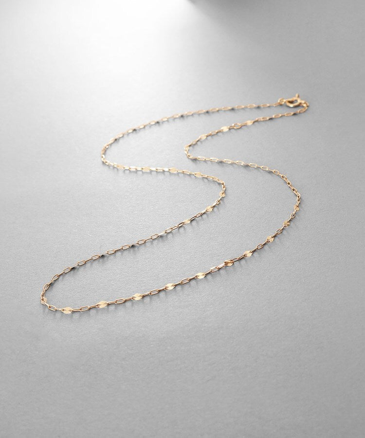 ココシュニック オンキッチュ COCOSHNIK ONKITSCH K10スキニーネックレス スキップペタル （クリスタル/透明(100)） クリスタル/透明(100)