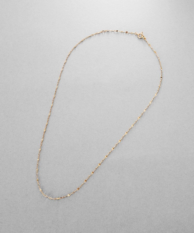 ココシュニック オンキッチュ COCOSHNIK ONKITSCH K10スキニーネックレス スキップペタル （クリスタル/透明(100)） クリスタル/透明(100)