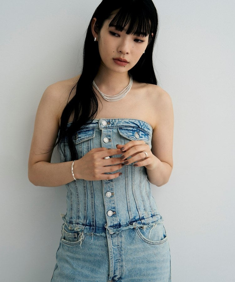 ココシュニック オンキッチュ COCOSHNIK ONKITSCH シルバー ハギーイヤリング スクエア （クリスタル/透明(600)） クリスタル/透明(600)