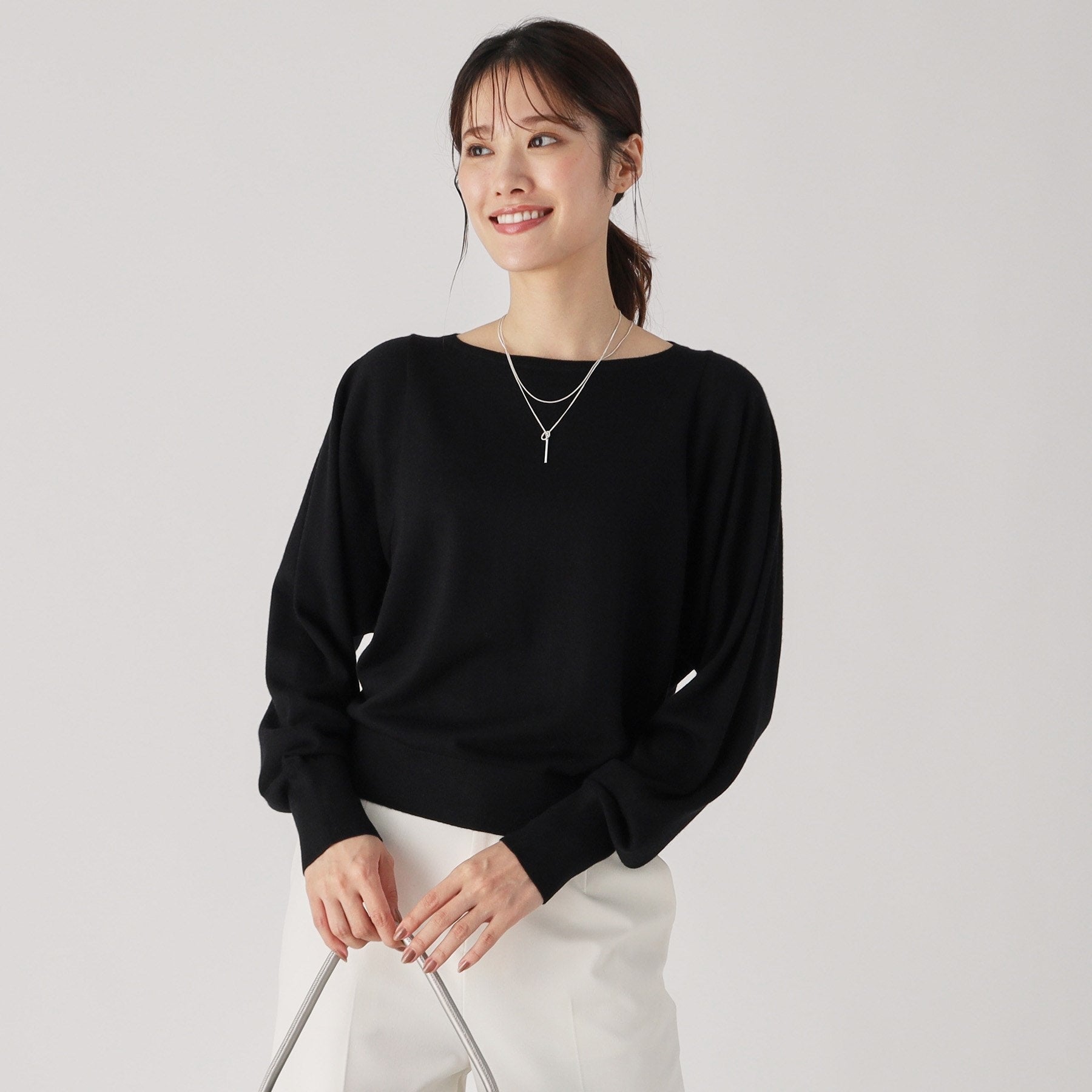 COUP DE CHANCE COUP DE CHANCE 【Cashmere Blend / Smooth and Soft Texture】 A high-gauge knit top that achieves high-quality adult casual style.