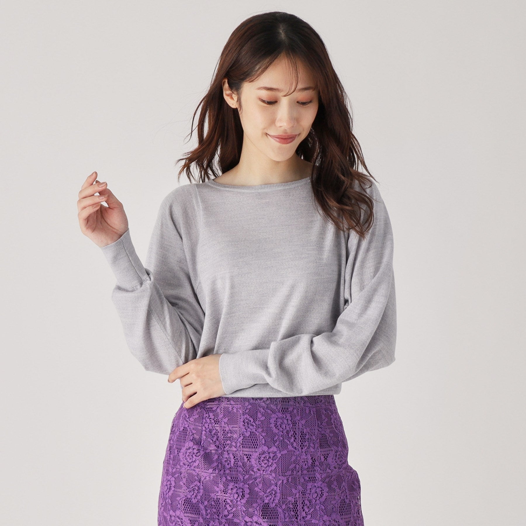 COUP DE CHANCE COUP DE CHANCE 【Cashmere Blend / Smooth and Soft Texture】 A high-gauge knit top that achieves high-quality adult casual style.