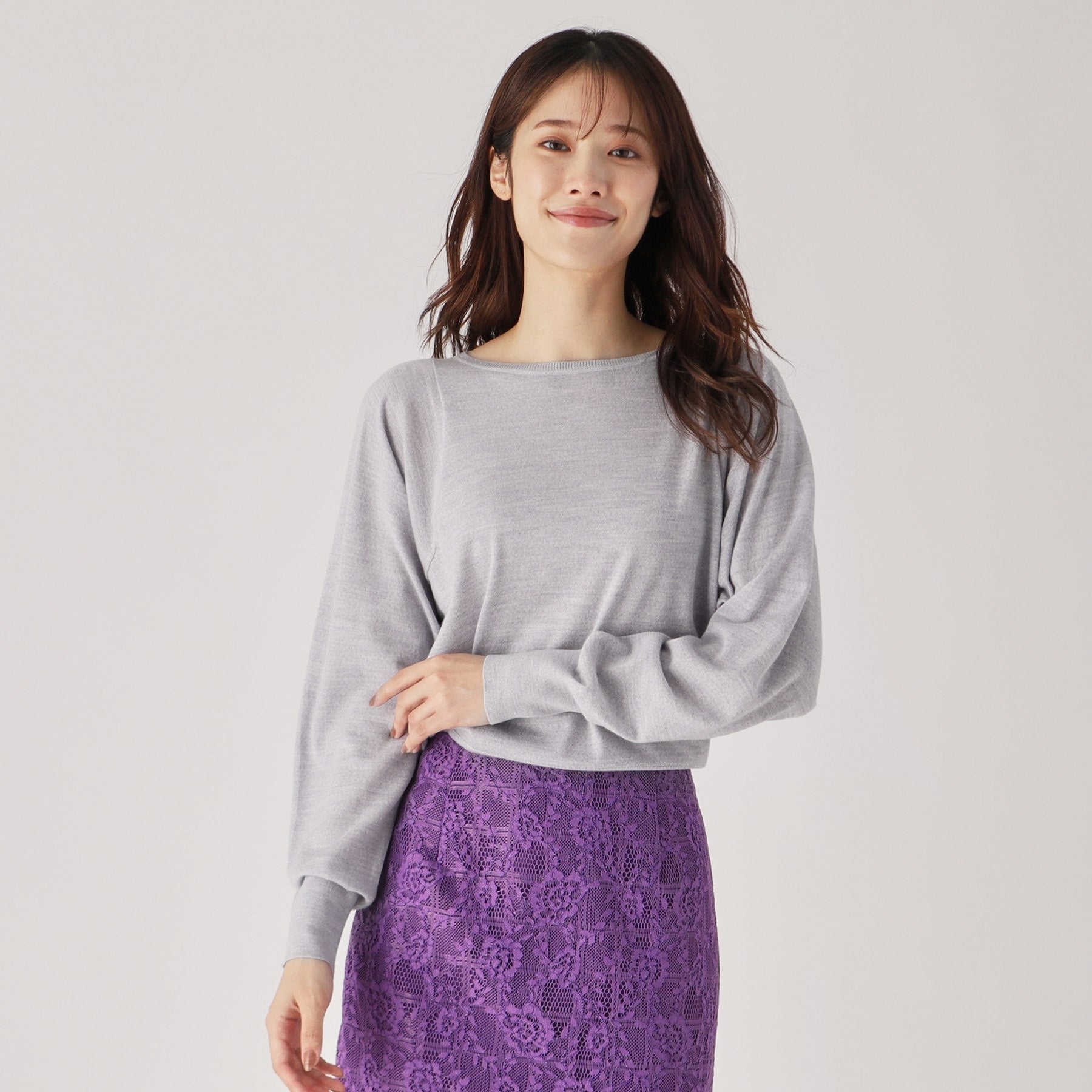 COUP DE CHANCE COUP DE CHANCE 【Cashmere Blend / Smooth and Soft Texture】 A high-gauge knit top that achieves high-quality adult casual style.